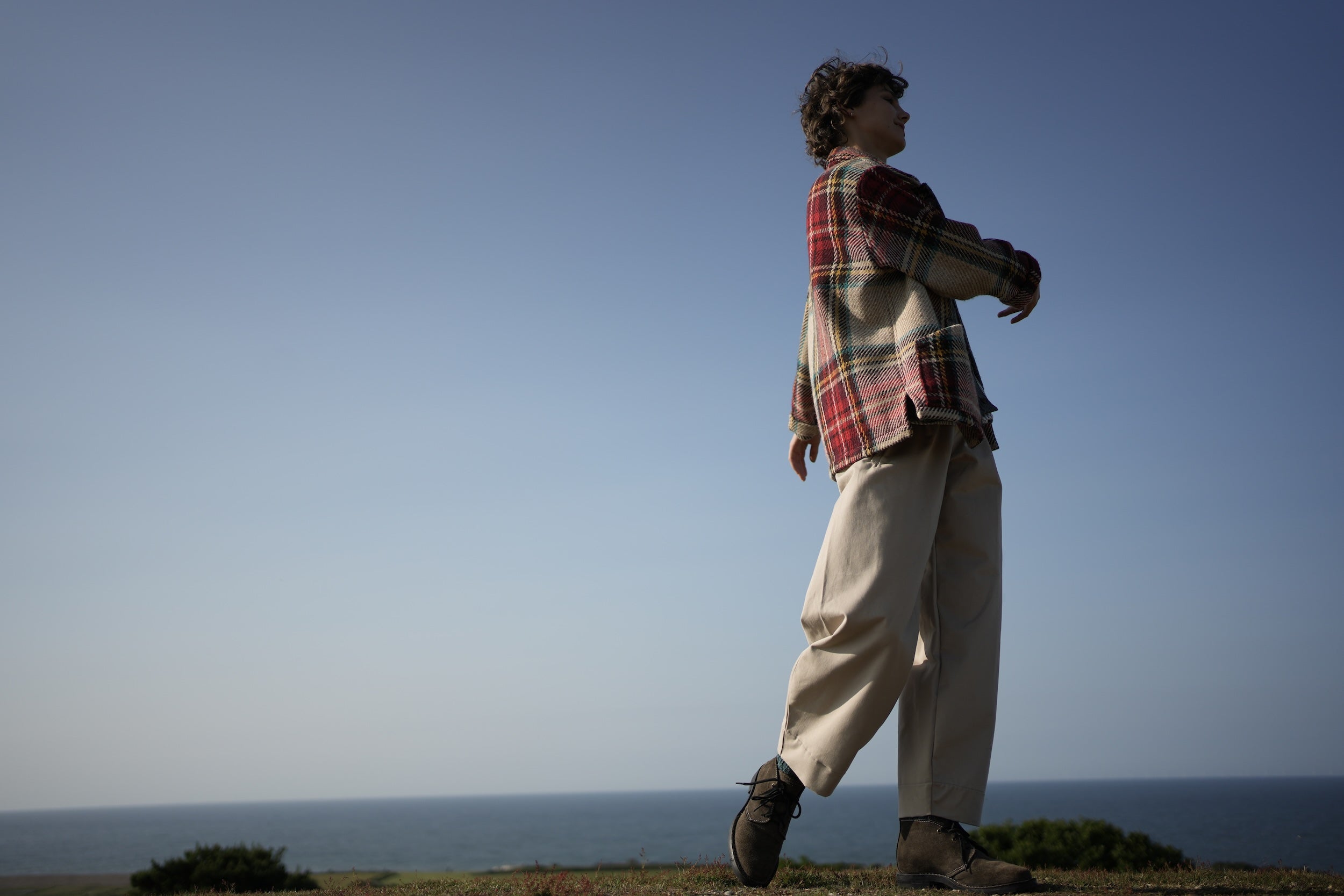 Els Wears Carrier Company Celtic Wool Jacket in Red