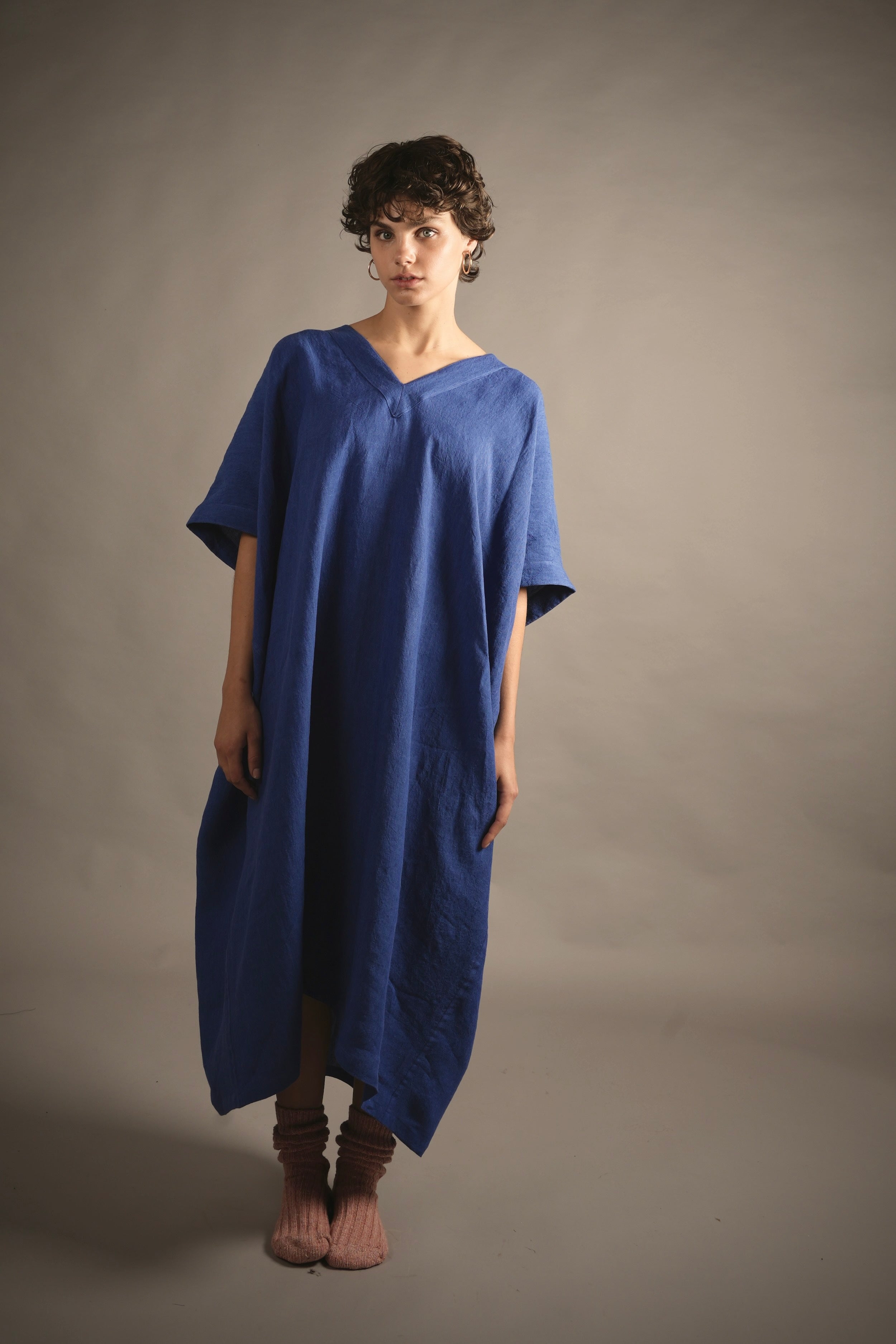Els Wears Carrier Company Dish Dash in Cobalt Blue