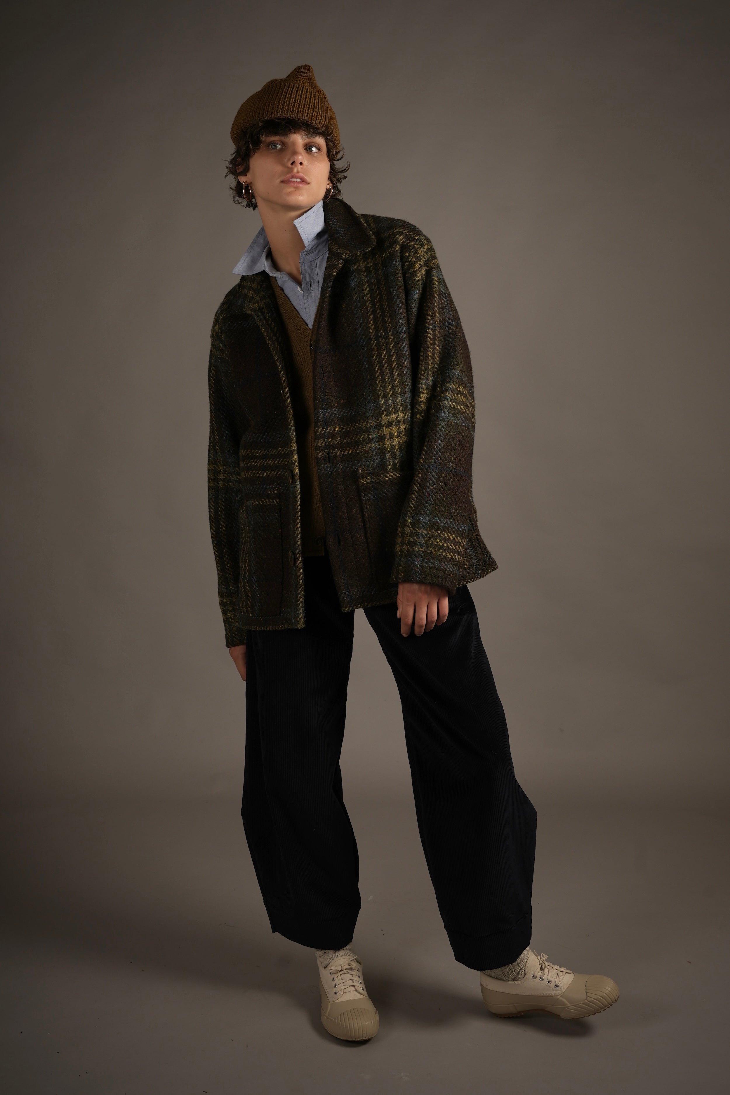 Els Wears Carrier Company Celtic Wool Jacket in Spearmint