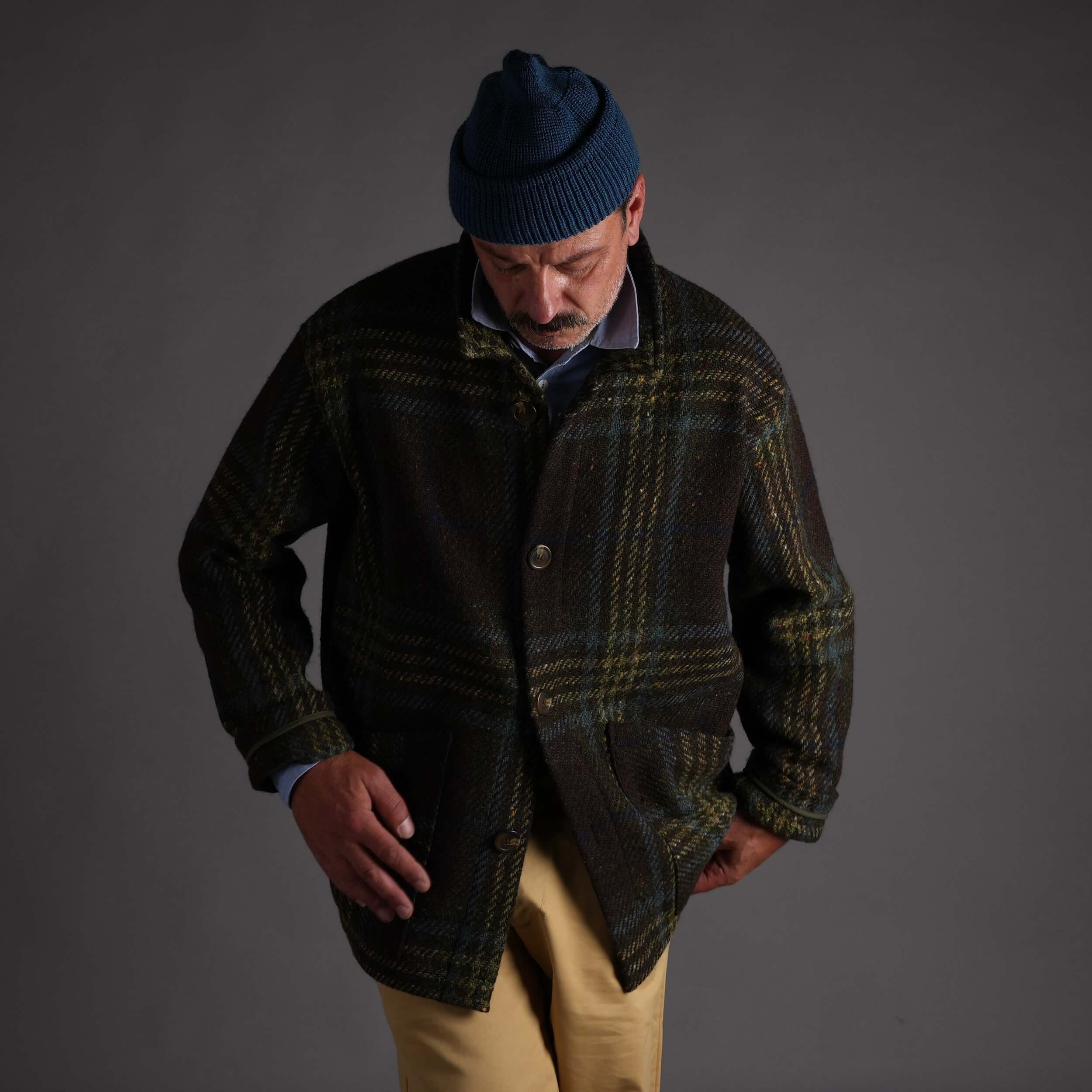 Enzo Wears Carrier Company Merino Watch Cap In Peacock