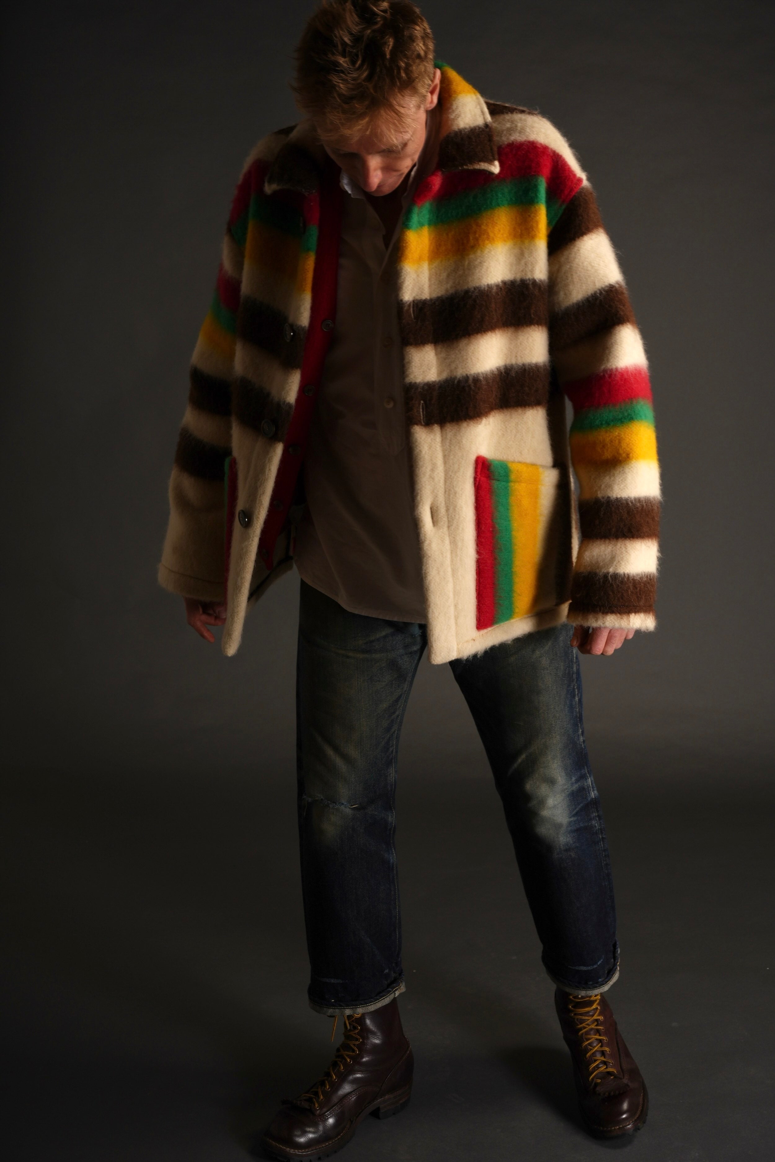 tommy is 6'4" and wears a Large jacket