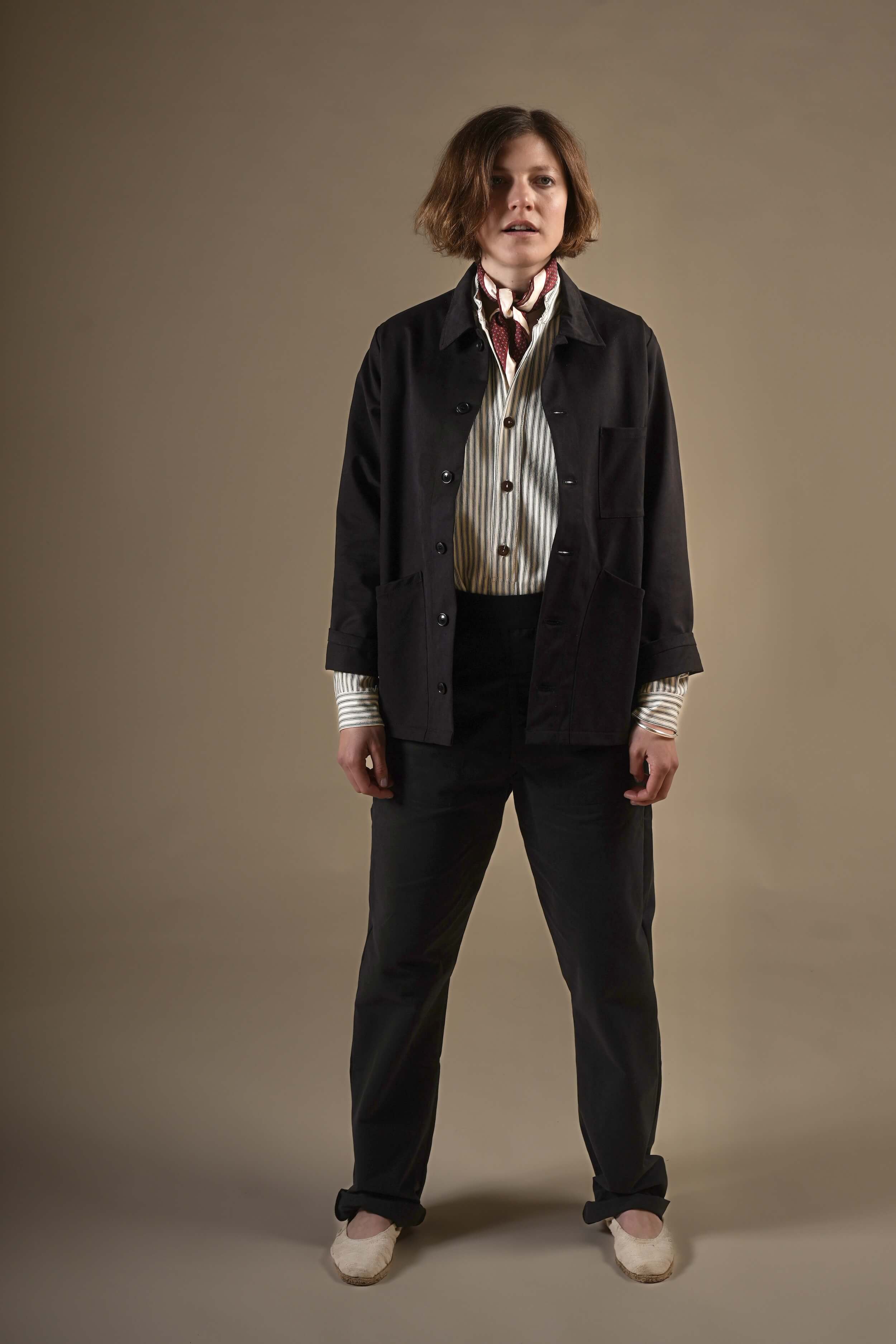 British made cotton work jacket. Chore jacket. Cotton Drill Jacket