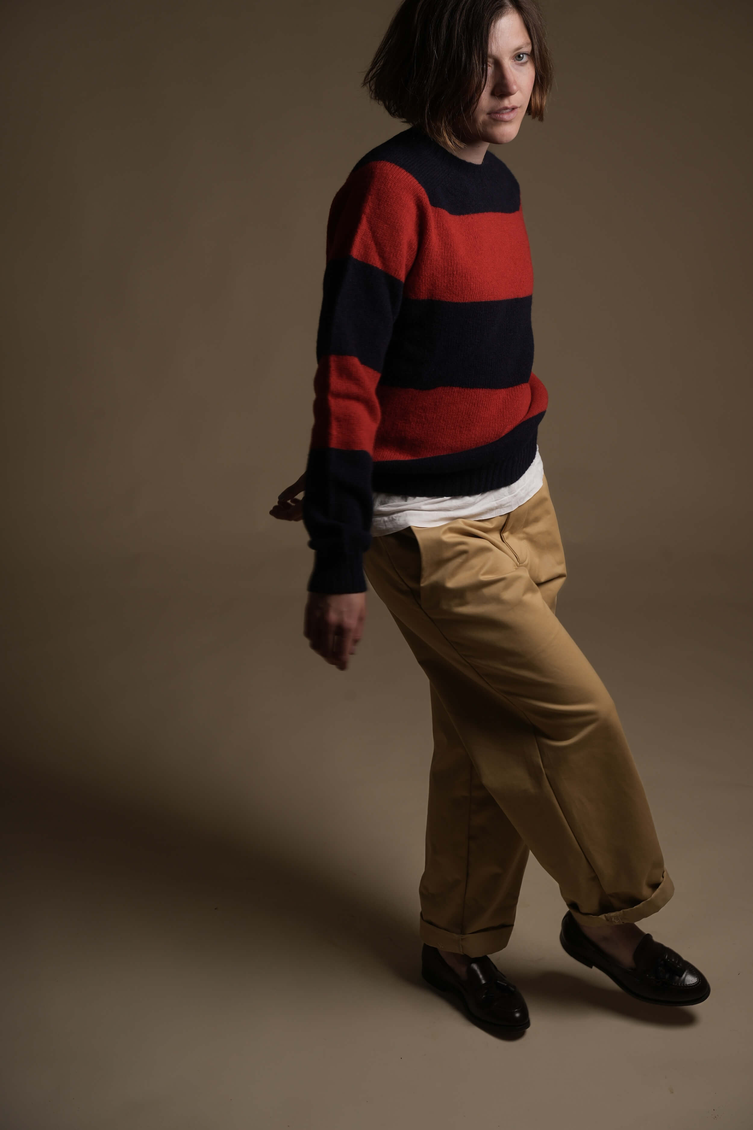 Minna is 5'8", a size 10 and wears a size Small jumper