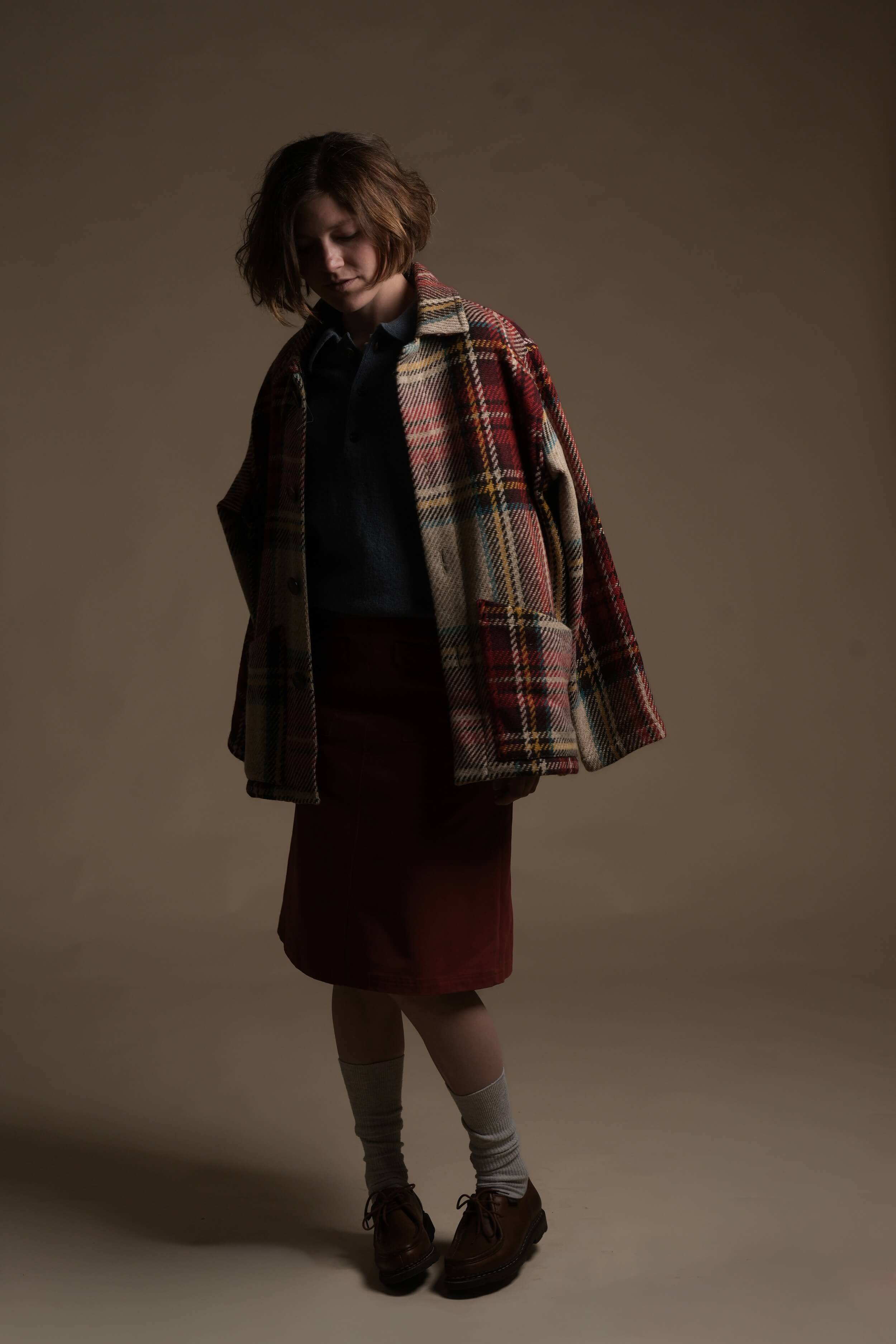 Minna is 5'10" a size 10 and wears a Small jacket