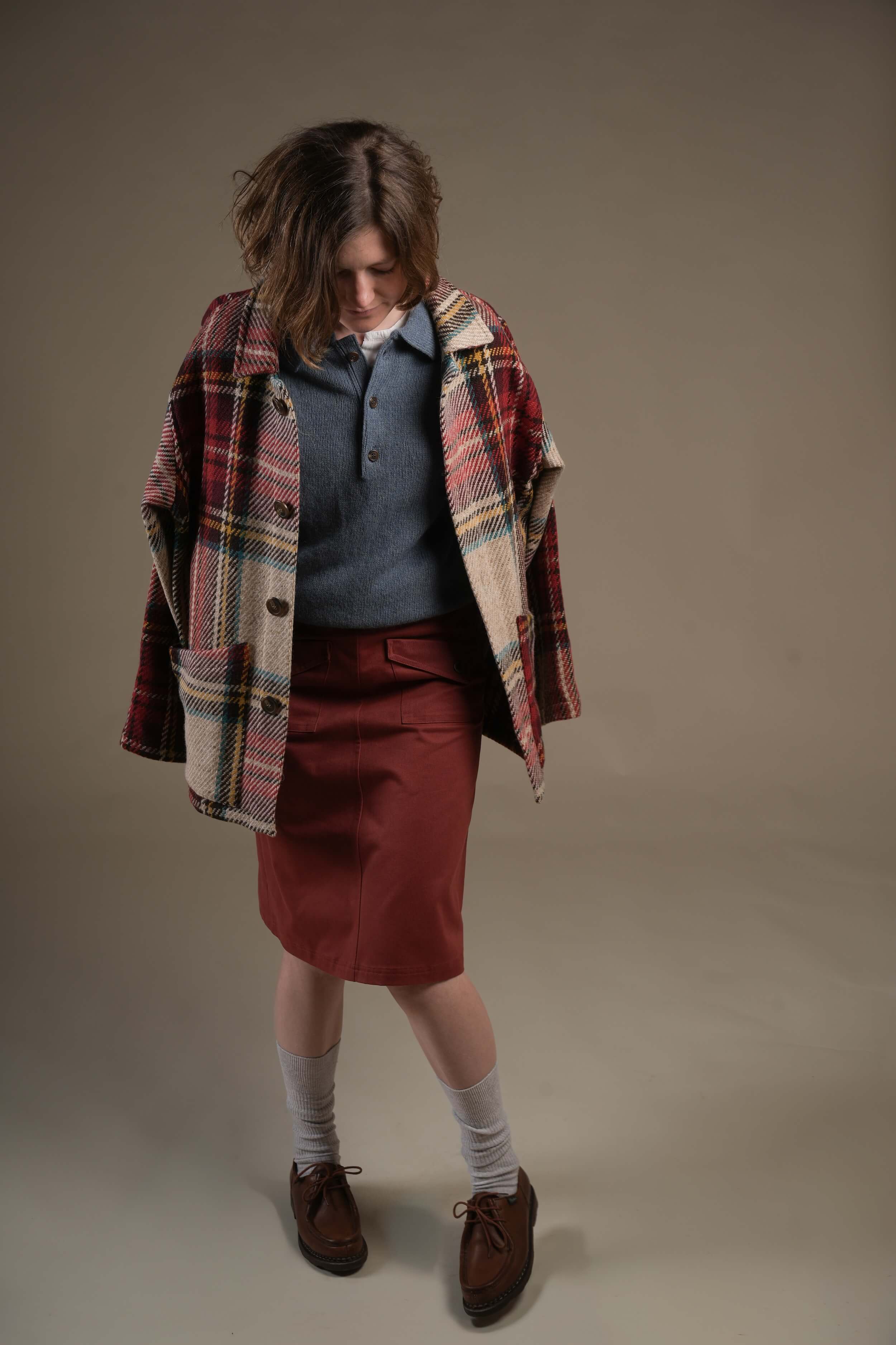 Minna is 5'10" a size 10 and wears a Small jacket