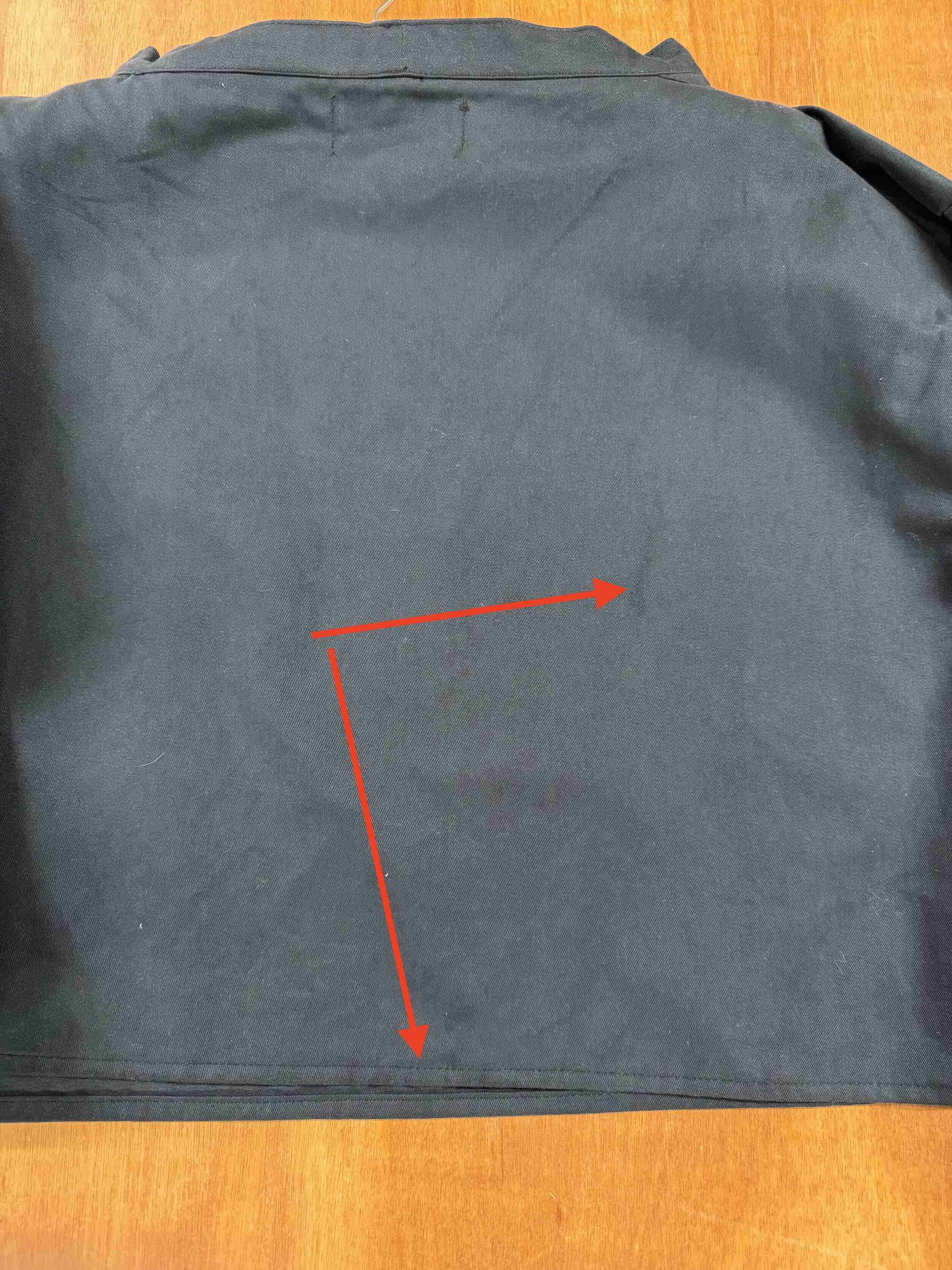 Carrier Company Cropped Smock  in Black