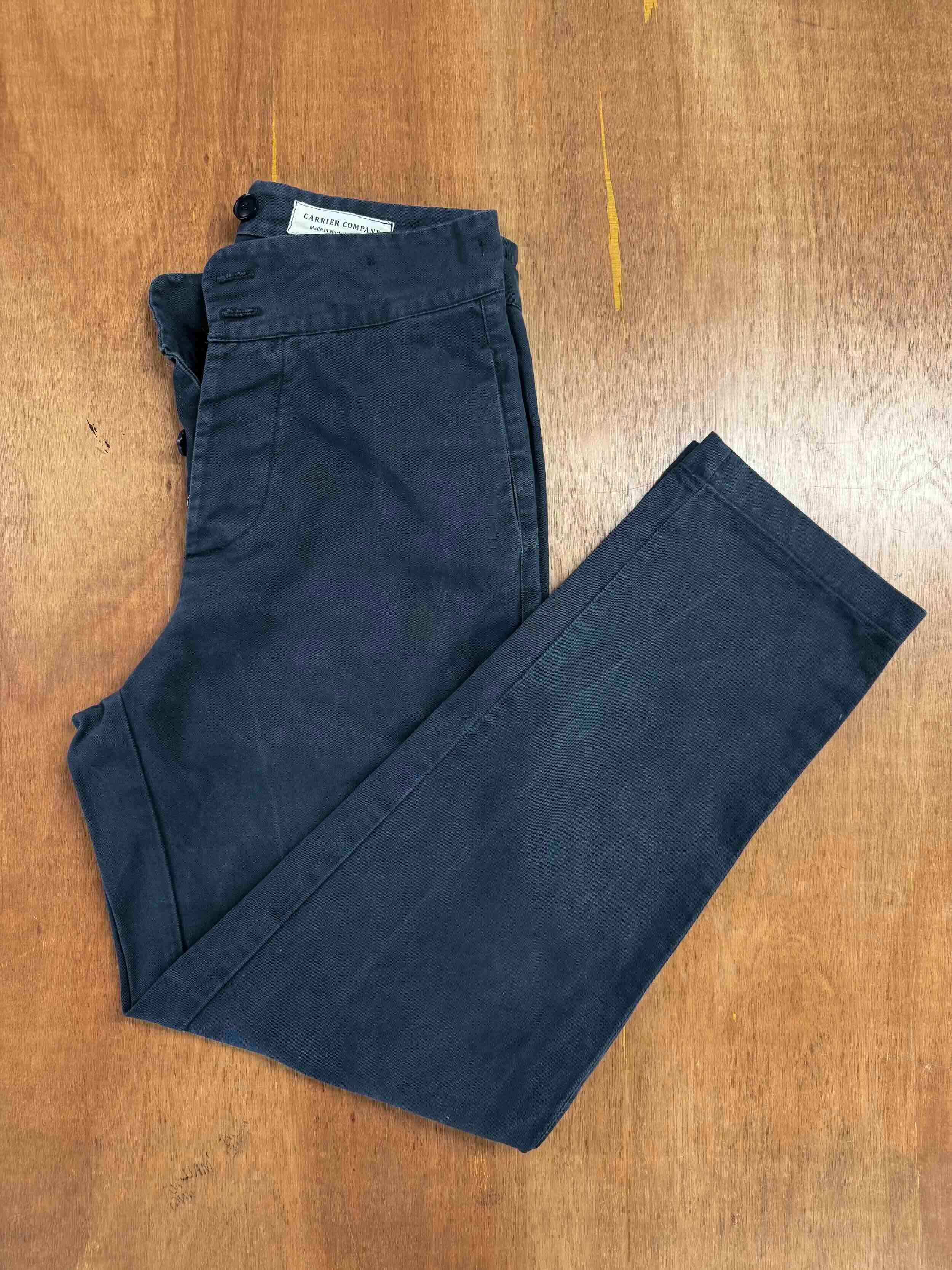 Carrier Company Colonial Trouser in Navy Cotton Drill