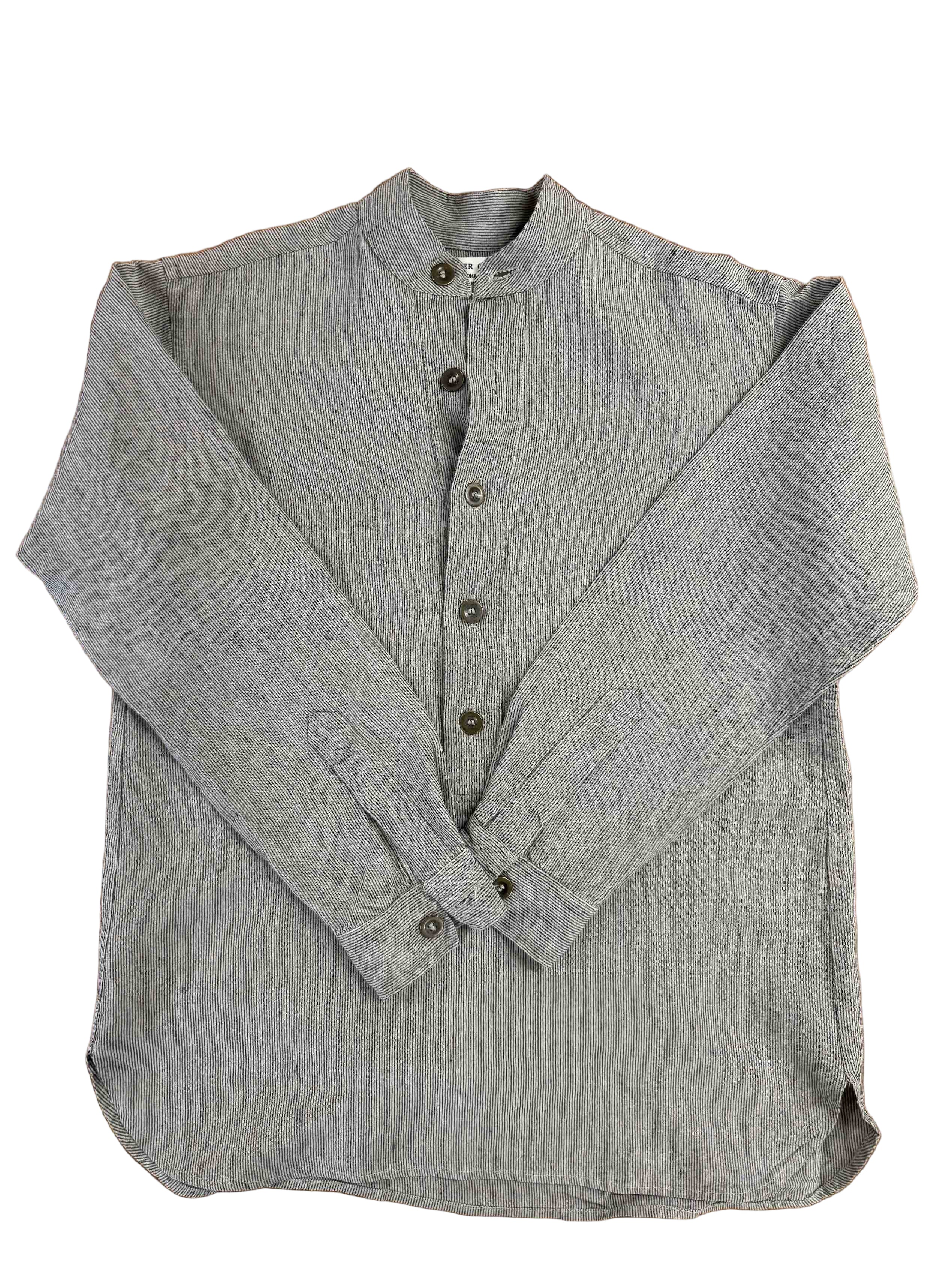 Carrier Company Collarless Linen Work Shirt Sample