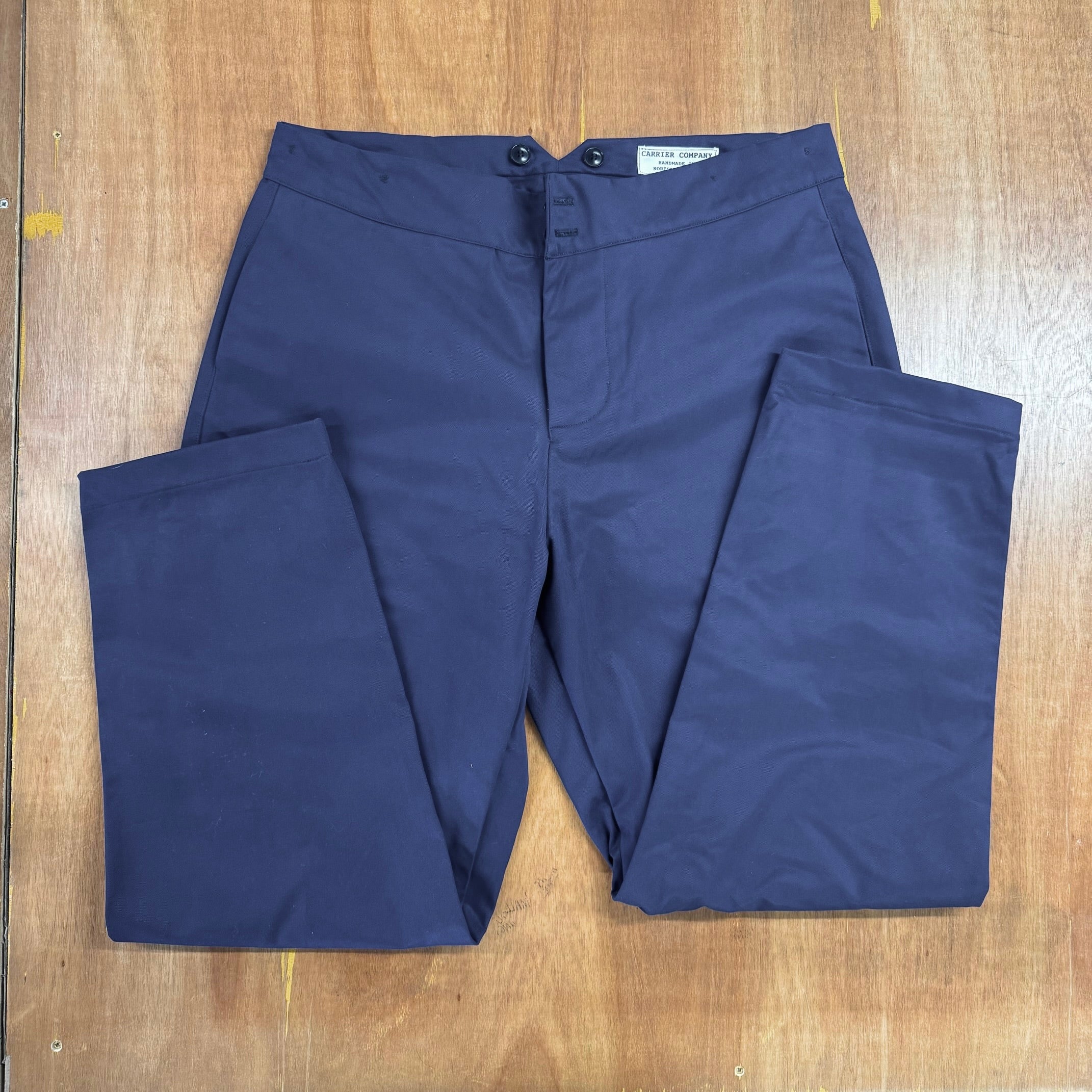 High Waist Trouser In Indigo