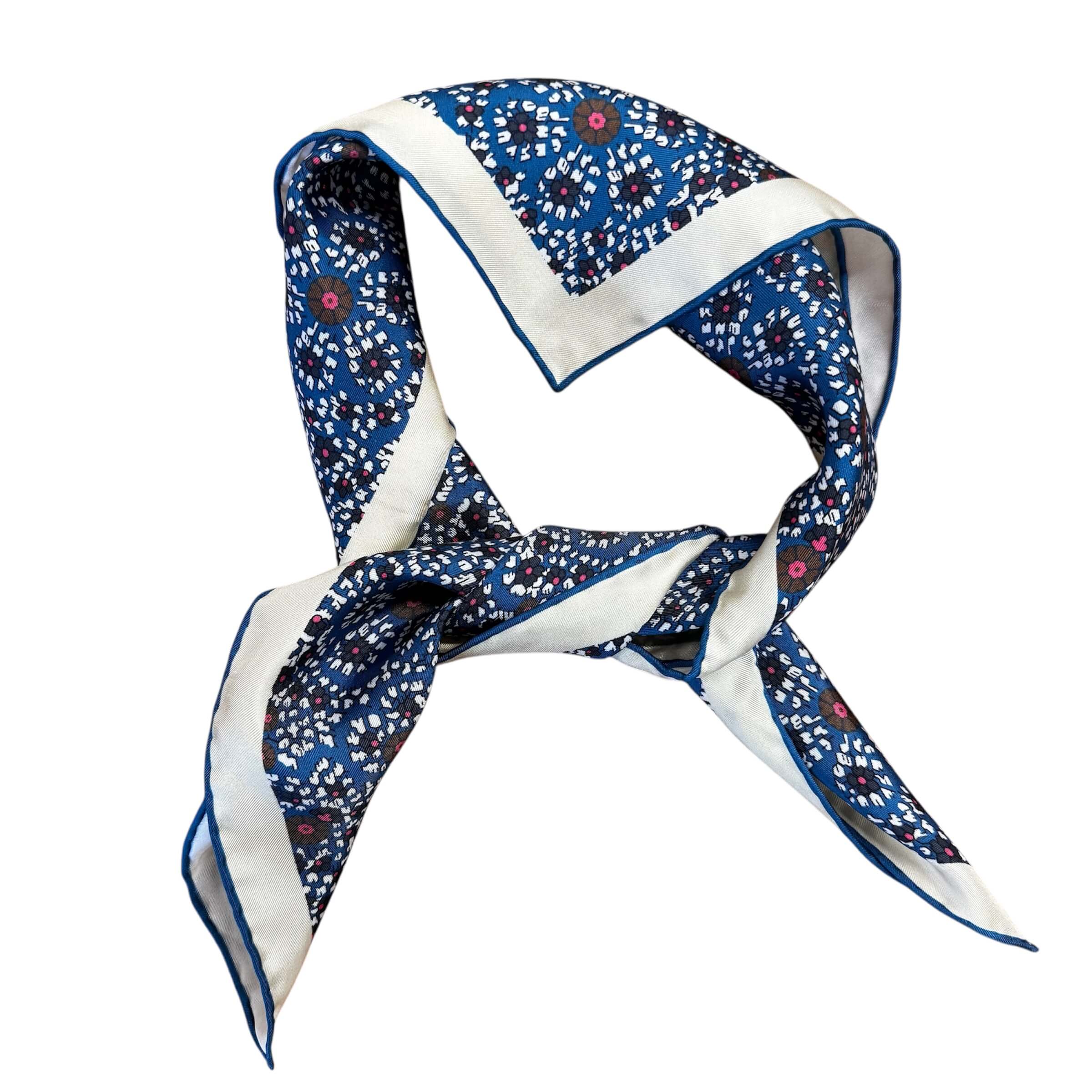 Carrier Company Silk Square Scarf in Blue Blossom