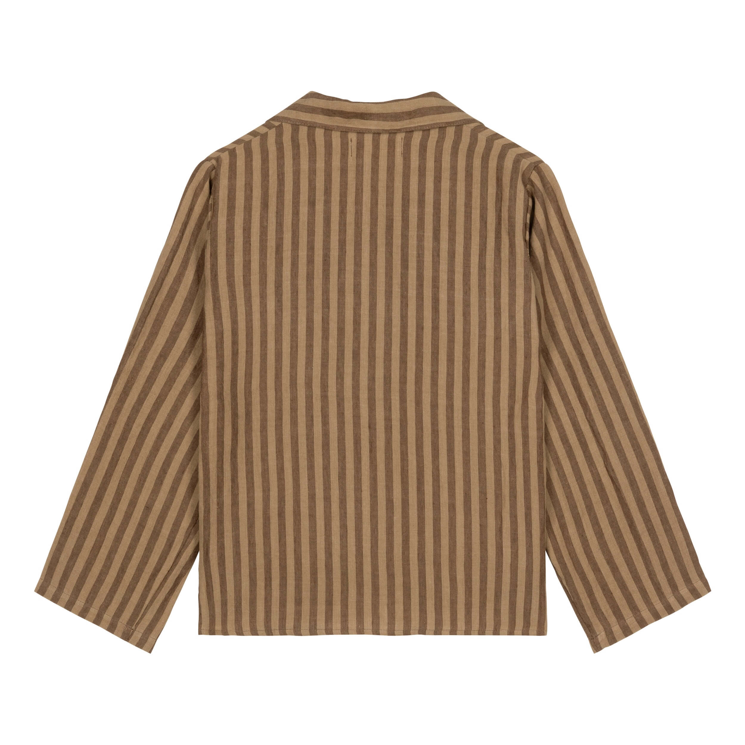 Carrier Company Irish Linen Pyjamas In Tobacco Stripe