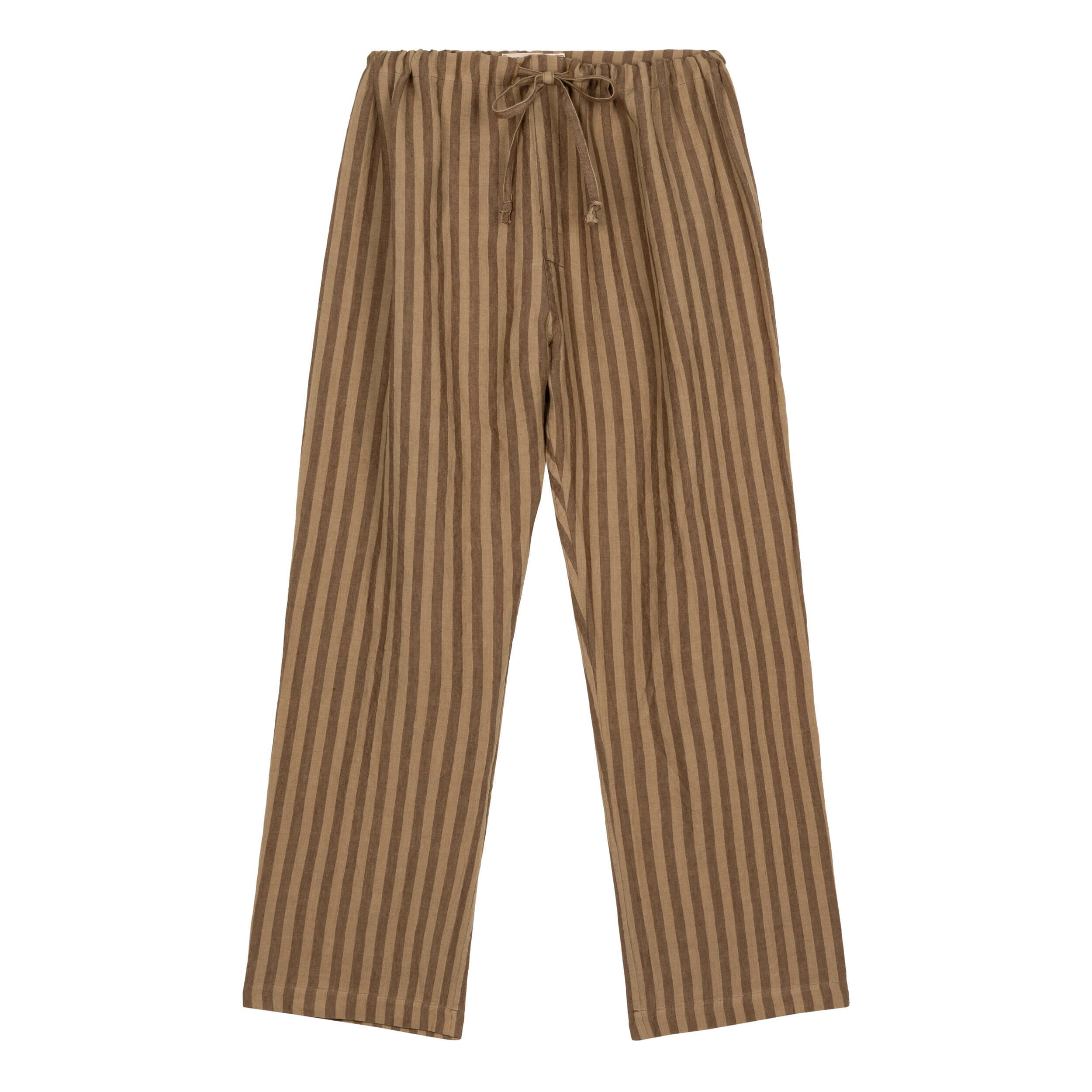 Carrier Company Irish Linen Pyjamas In Tobacco Stripe
