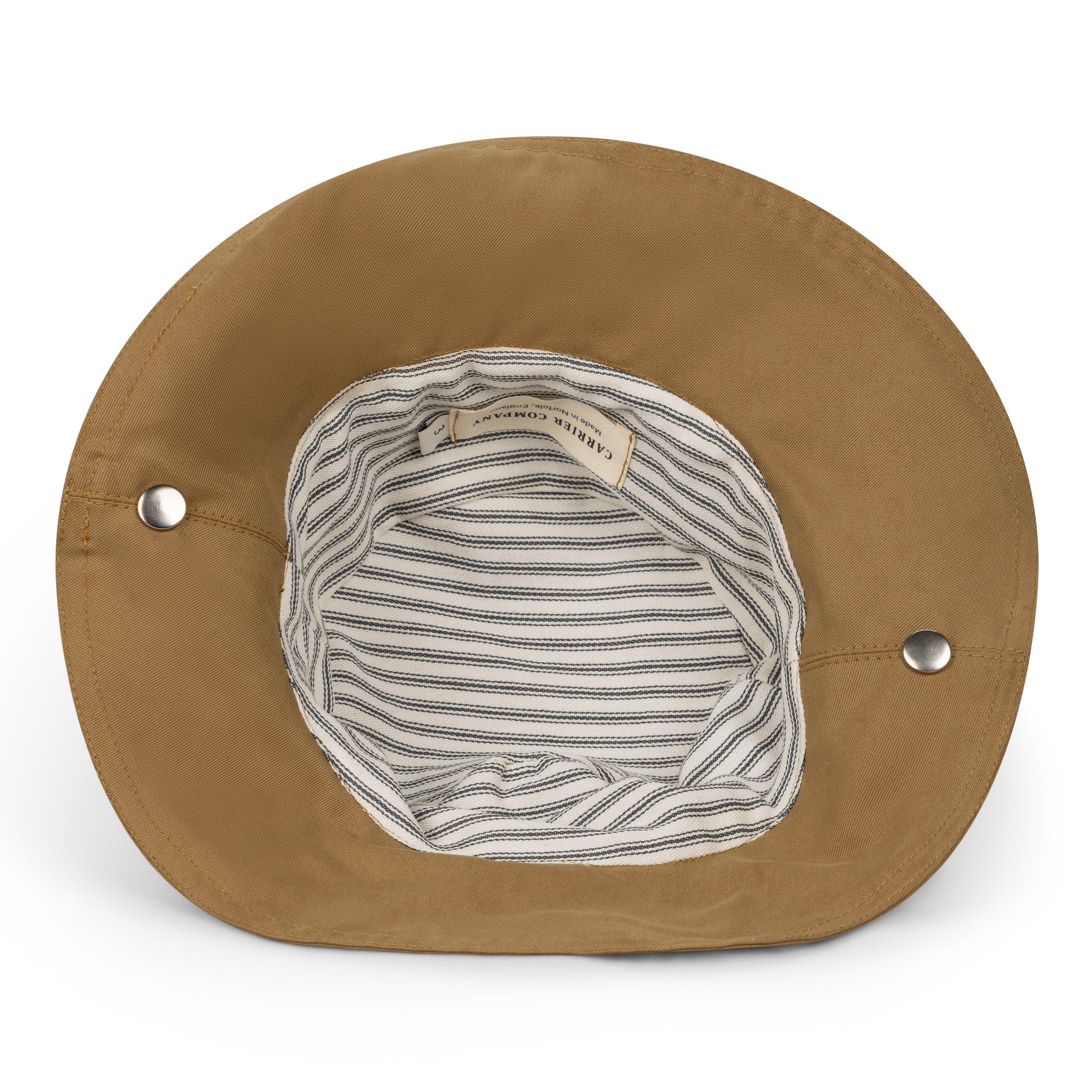Tan Drill Summer Popper Hat