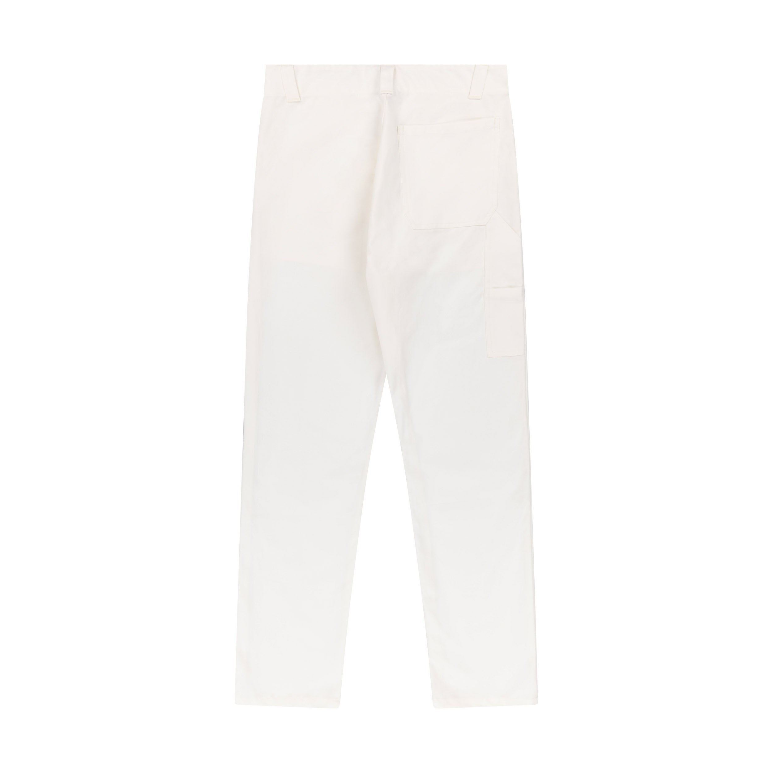 Carrier Company Men's Work Trouser In White Cotton Twill