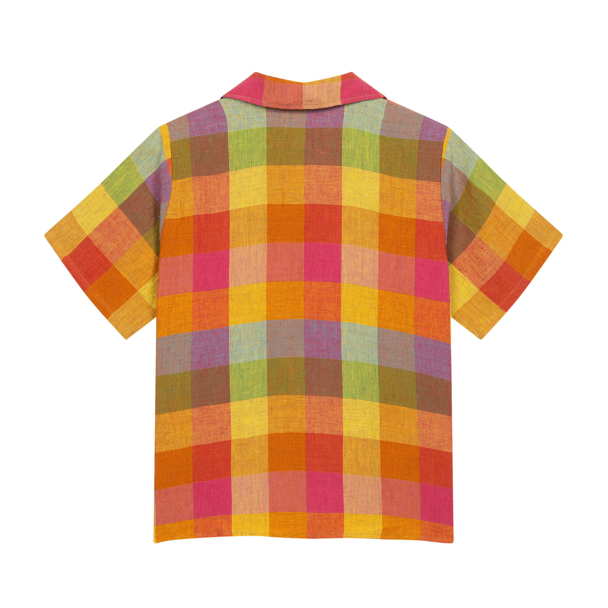 Carrier Company Cuban Checked Short Sleeved Shirt