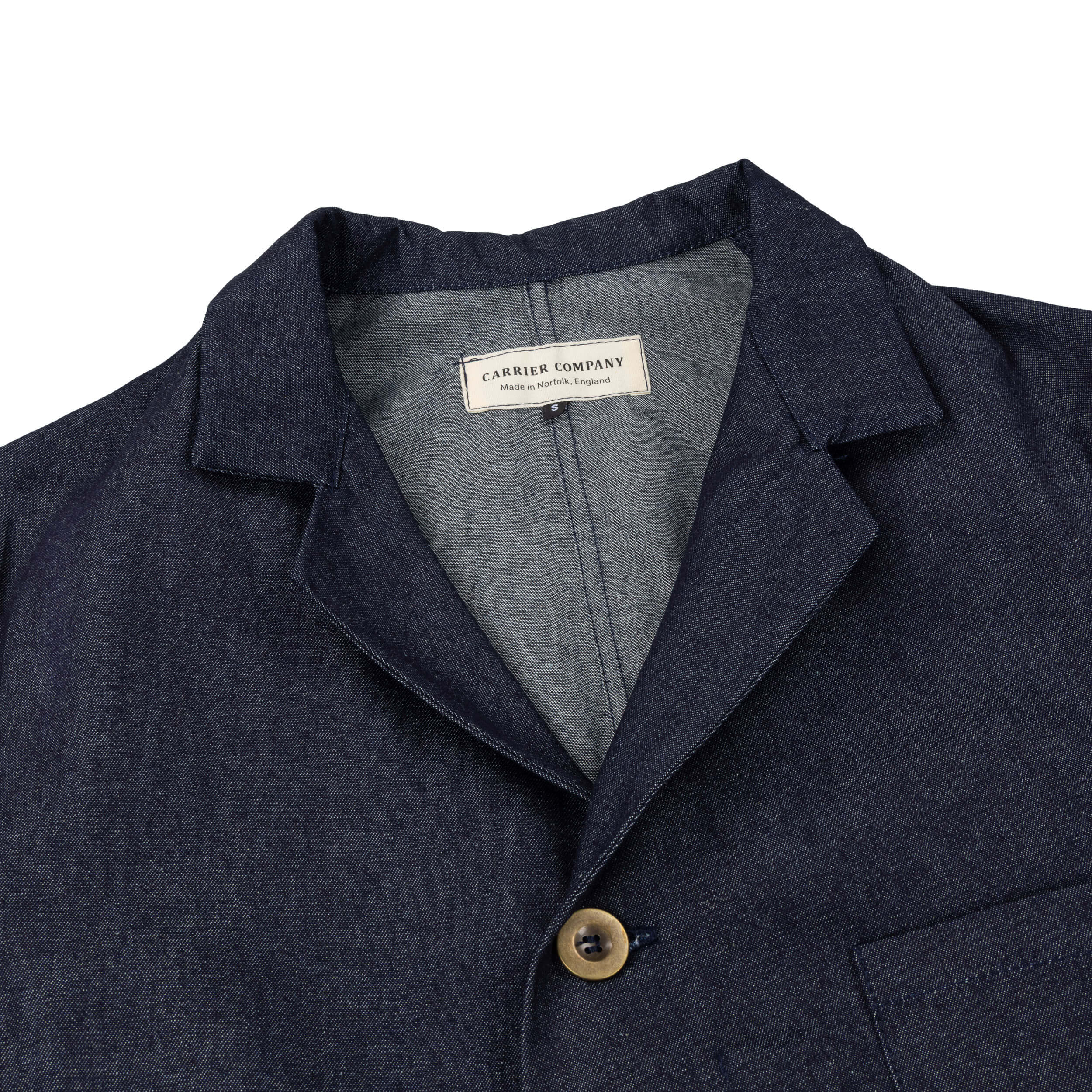 Three Button Jacket in Denim