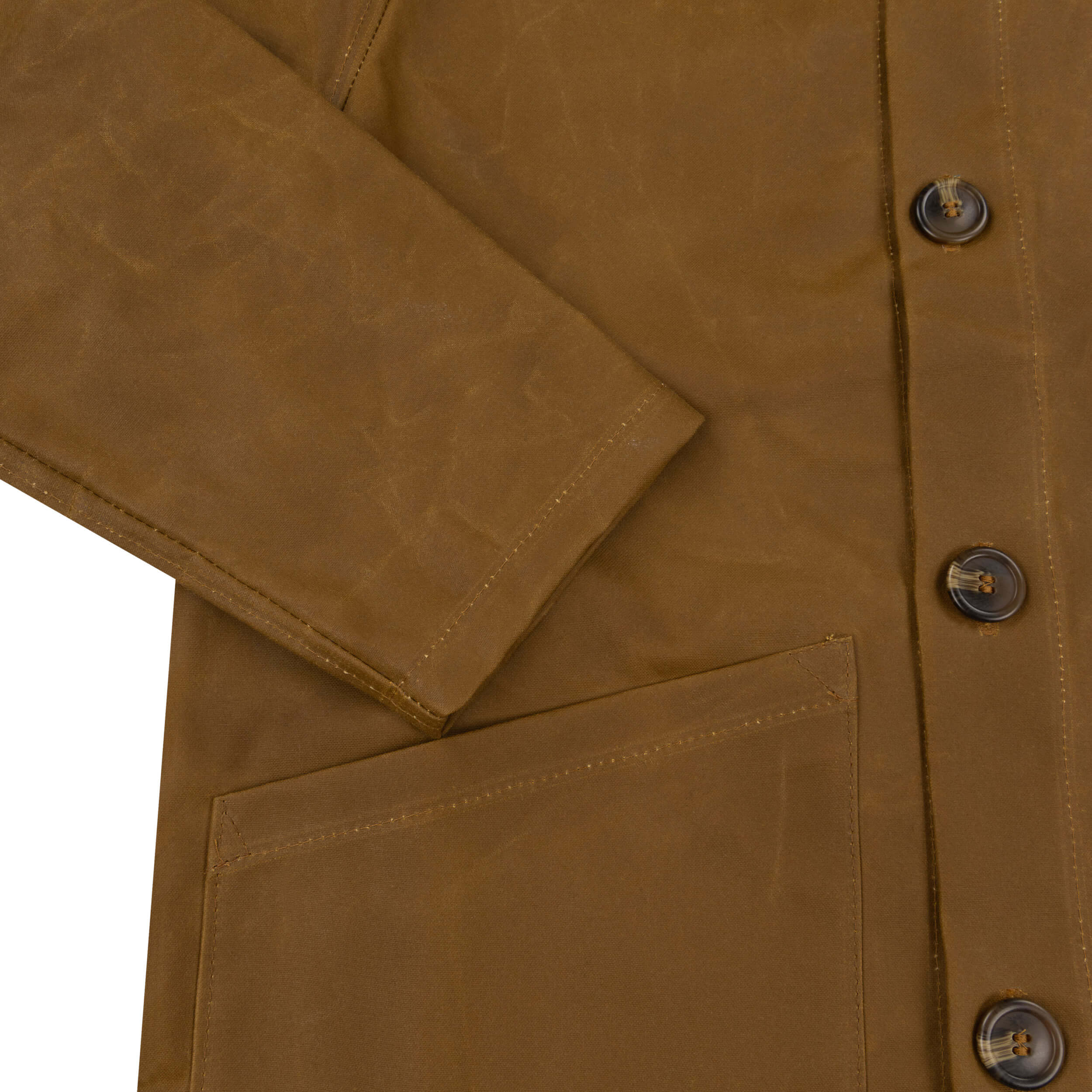 Carrier Company Waxed Duck Cotton Jacket In Tan