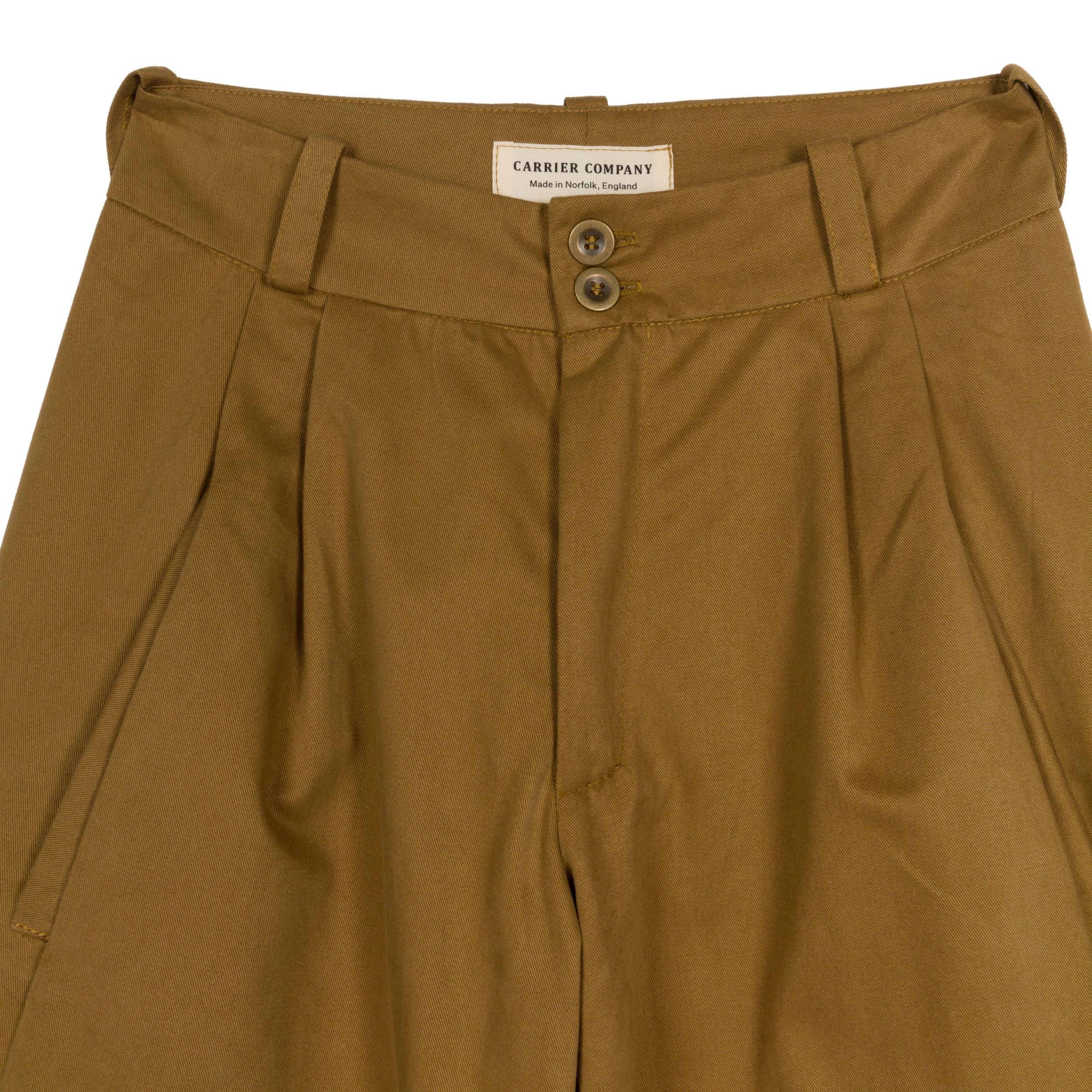 Dutch Trouser in Tan Cotton Twill