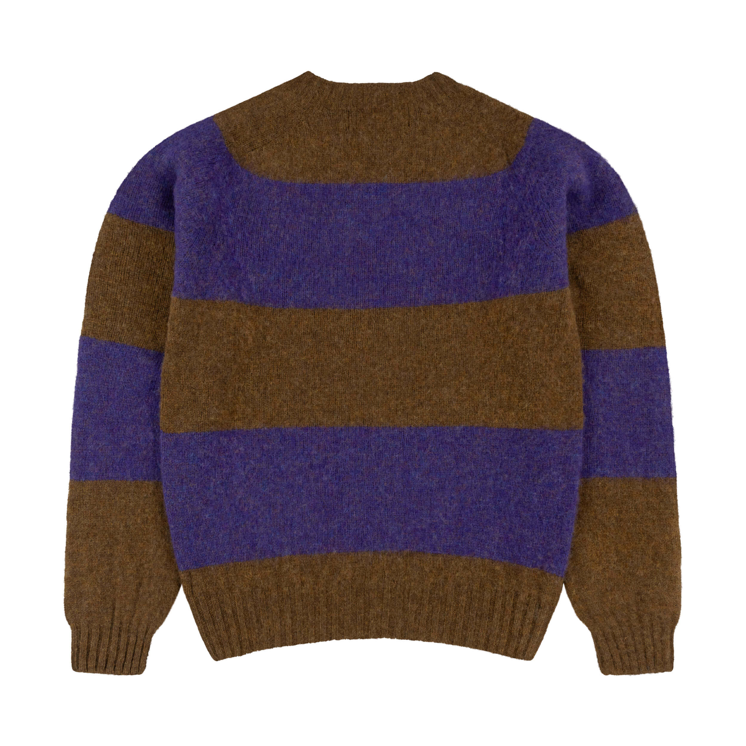 Carrier Company Brushed Shetland Lambswool Jumper in Heather & Gorse