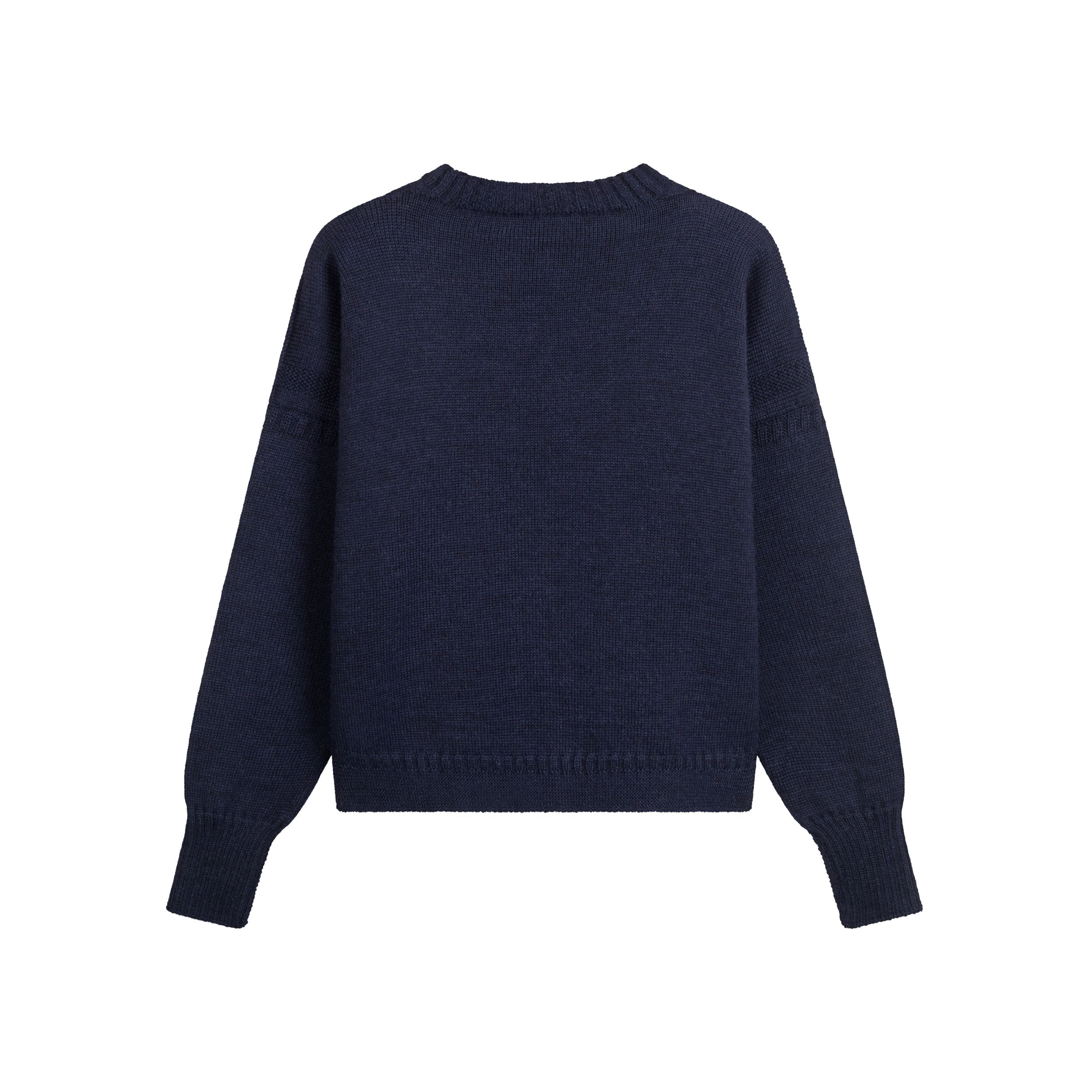 Carrier Company Le Tircoteur Premium Cropped Guernsey in Navy