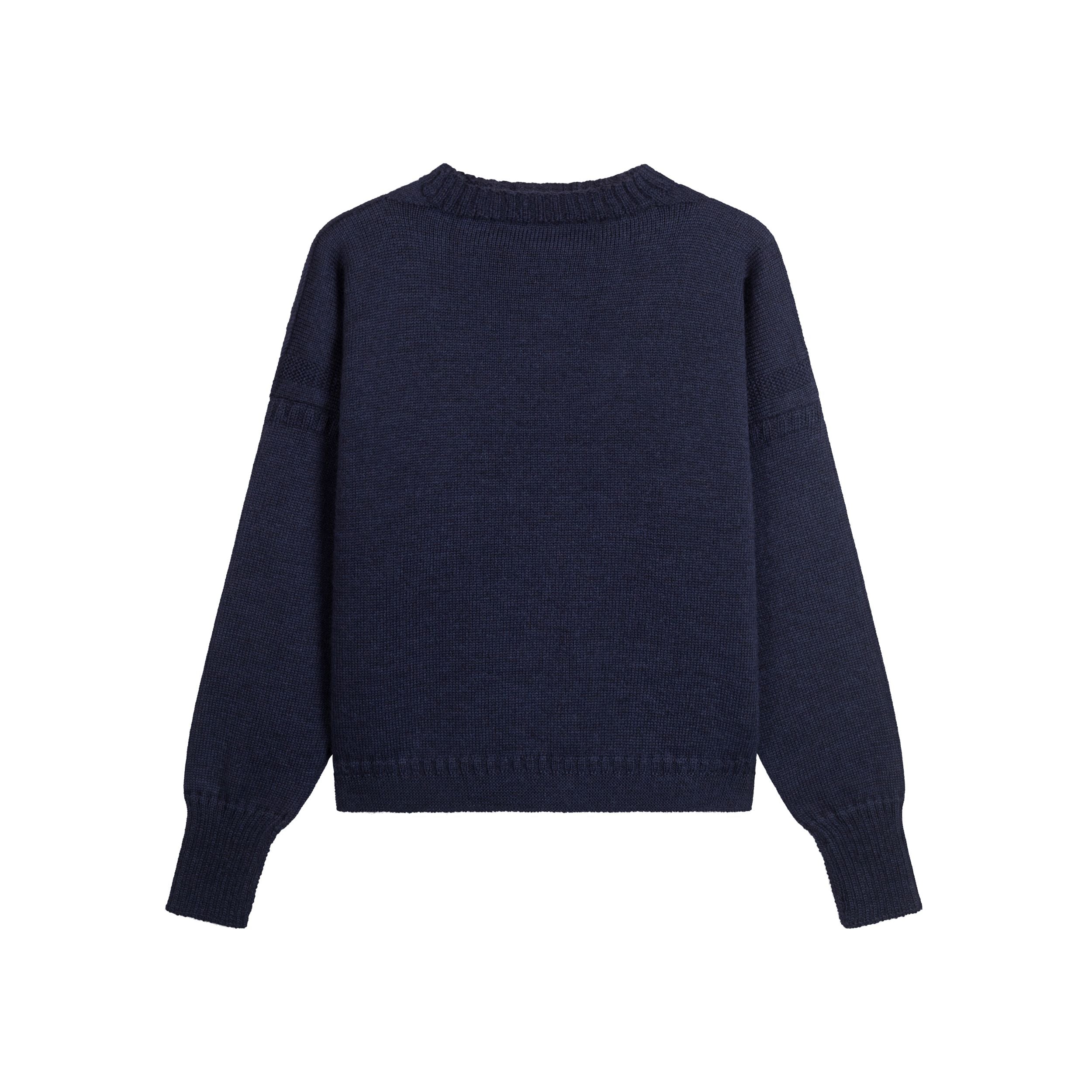 Carrier Company Le Tircoteur Premium Cropped Guernsey in Navy