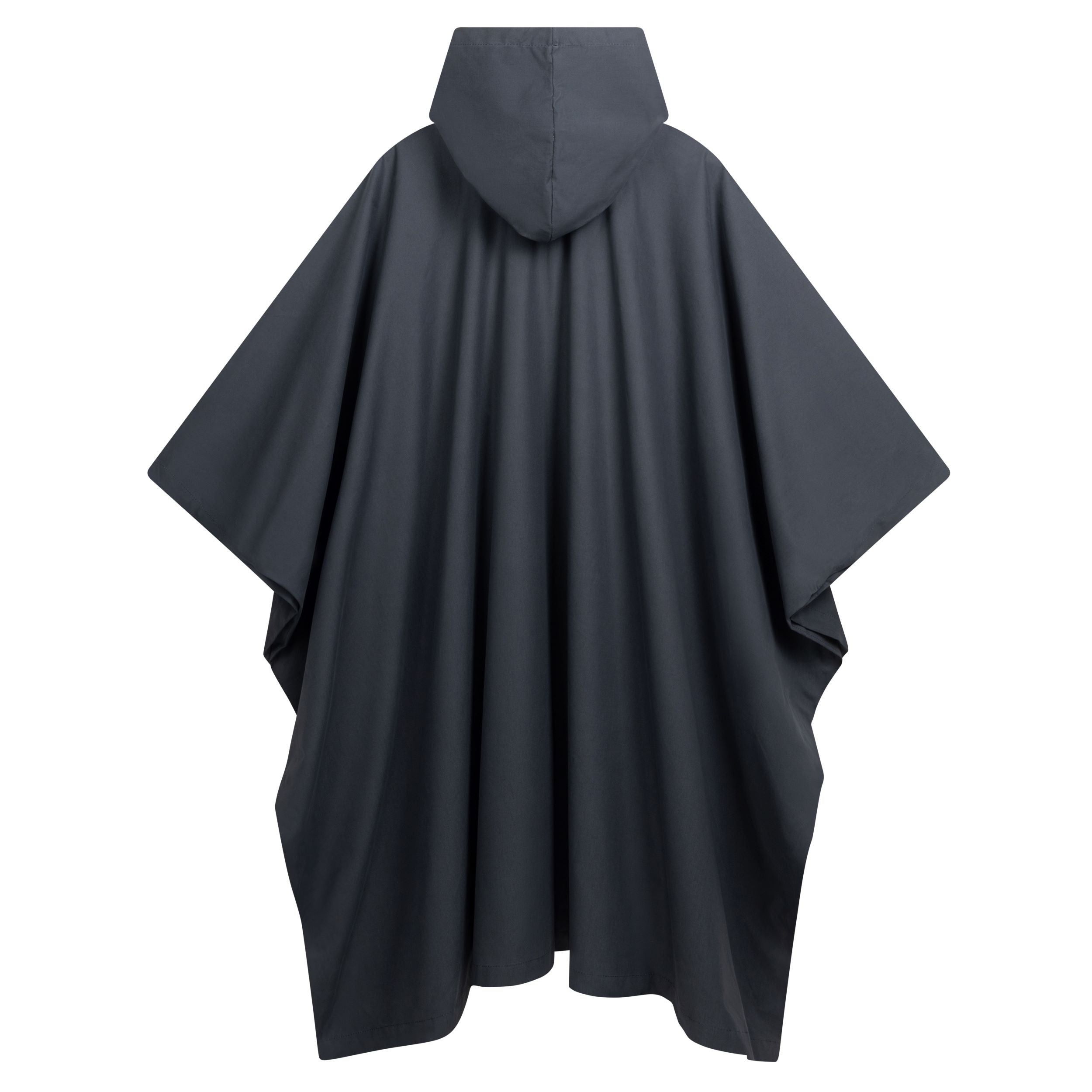 Long Hooded Rain Cape in Navy