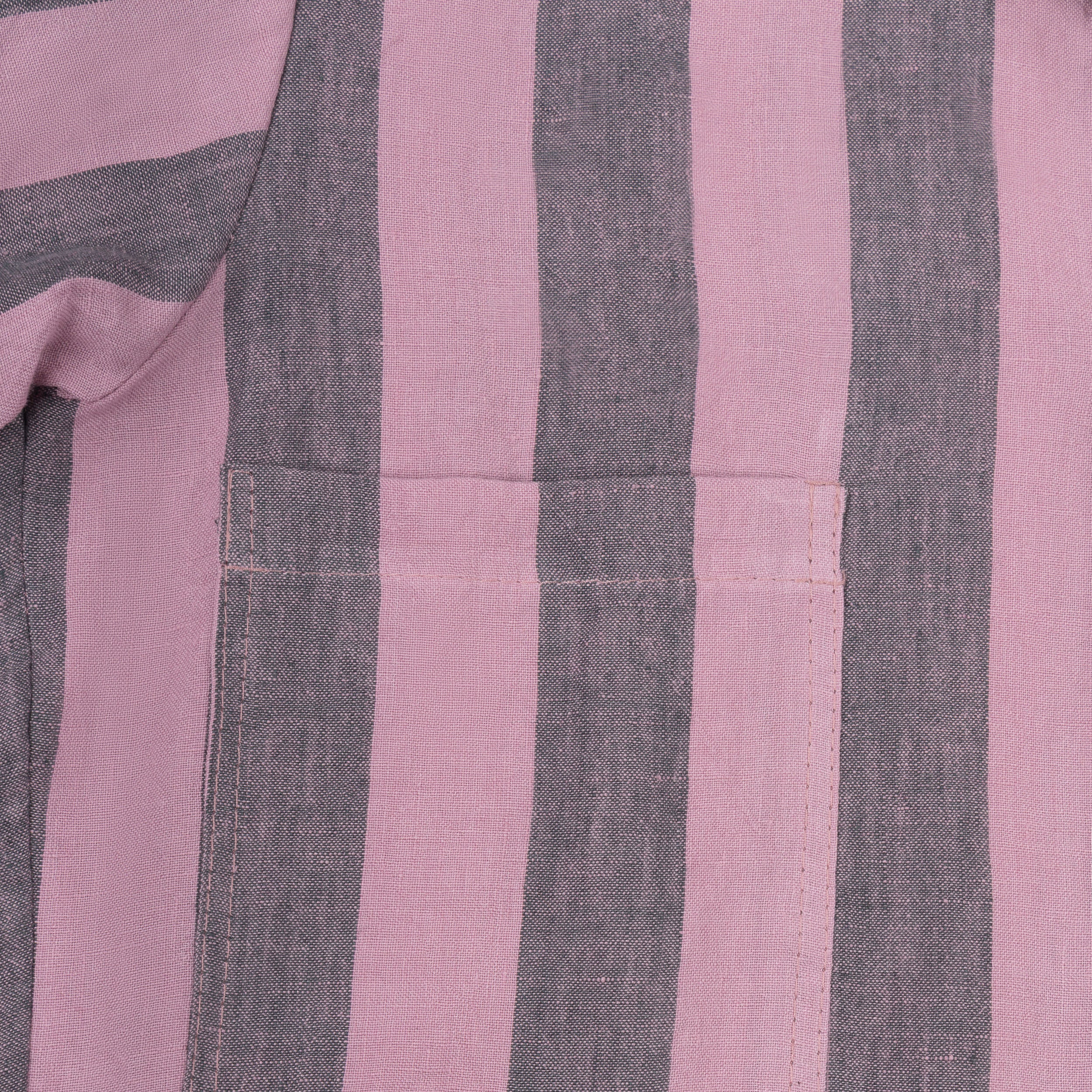 Carrier Company Cuban Shirt In Licorice Stripe