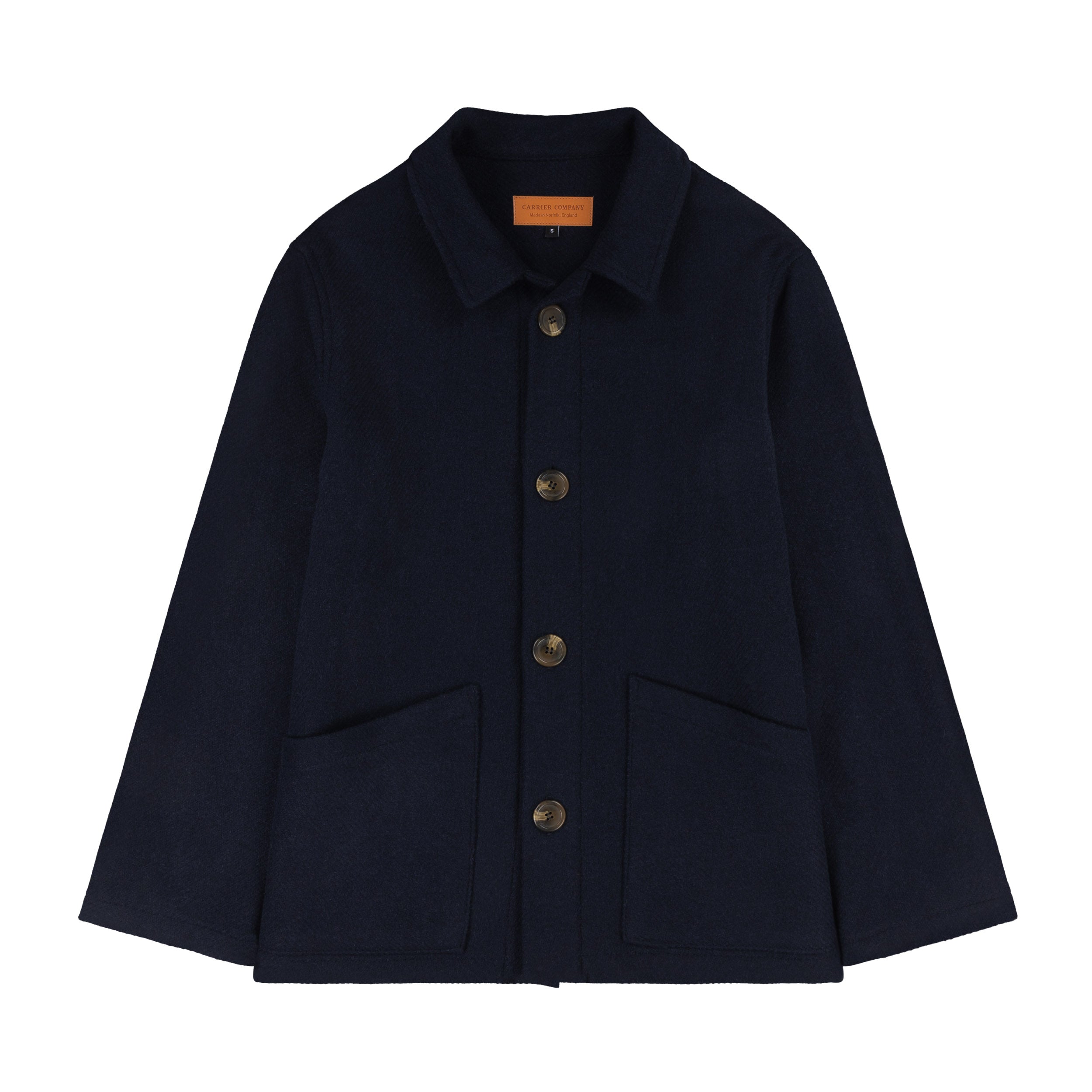 Carrier Company Plain Wool Jacket In Navy