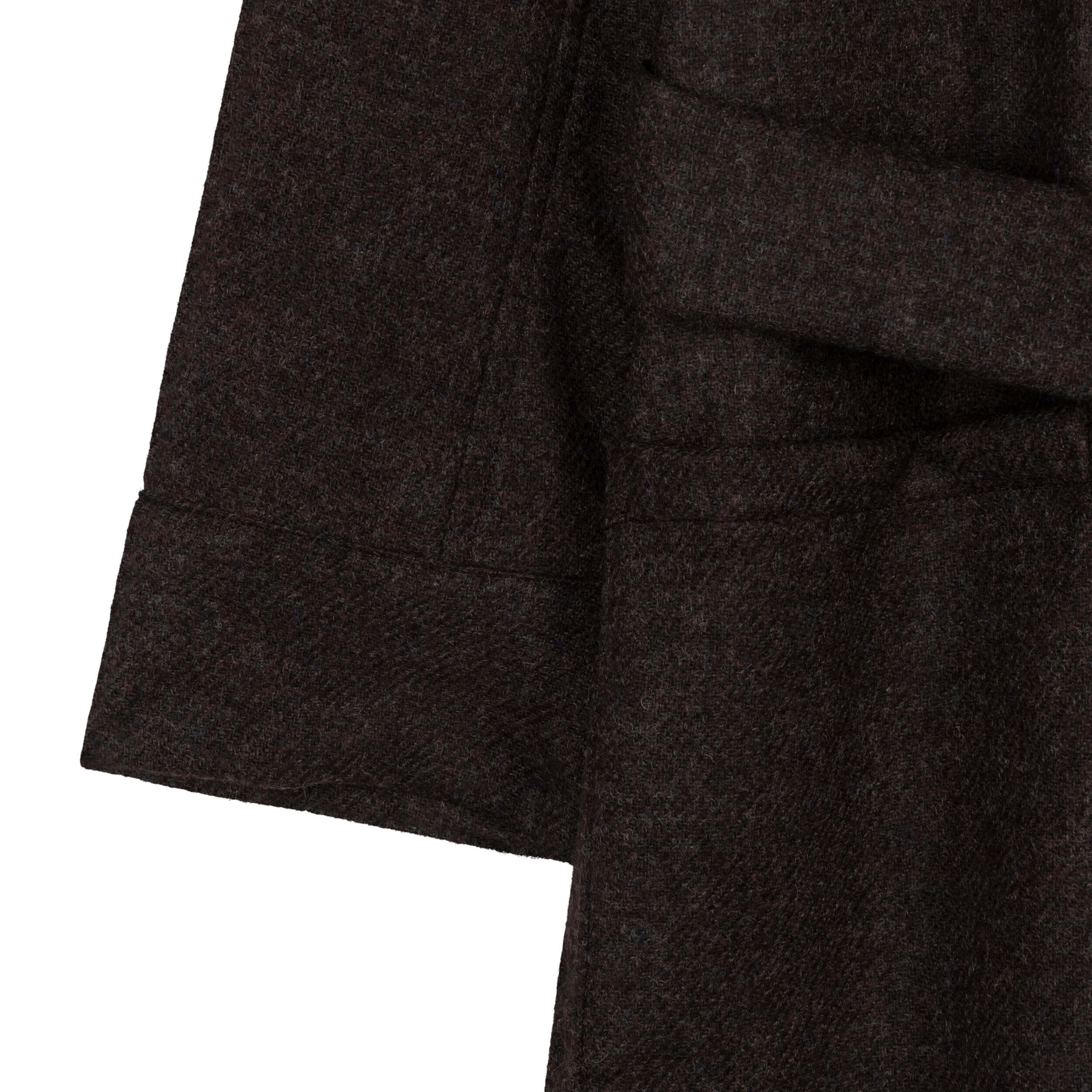 Carrier Company Wool Dressing Gown In Chocolate Wool