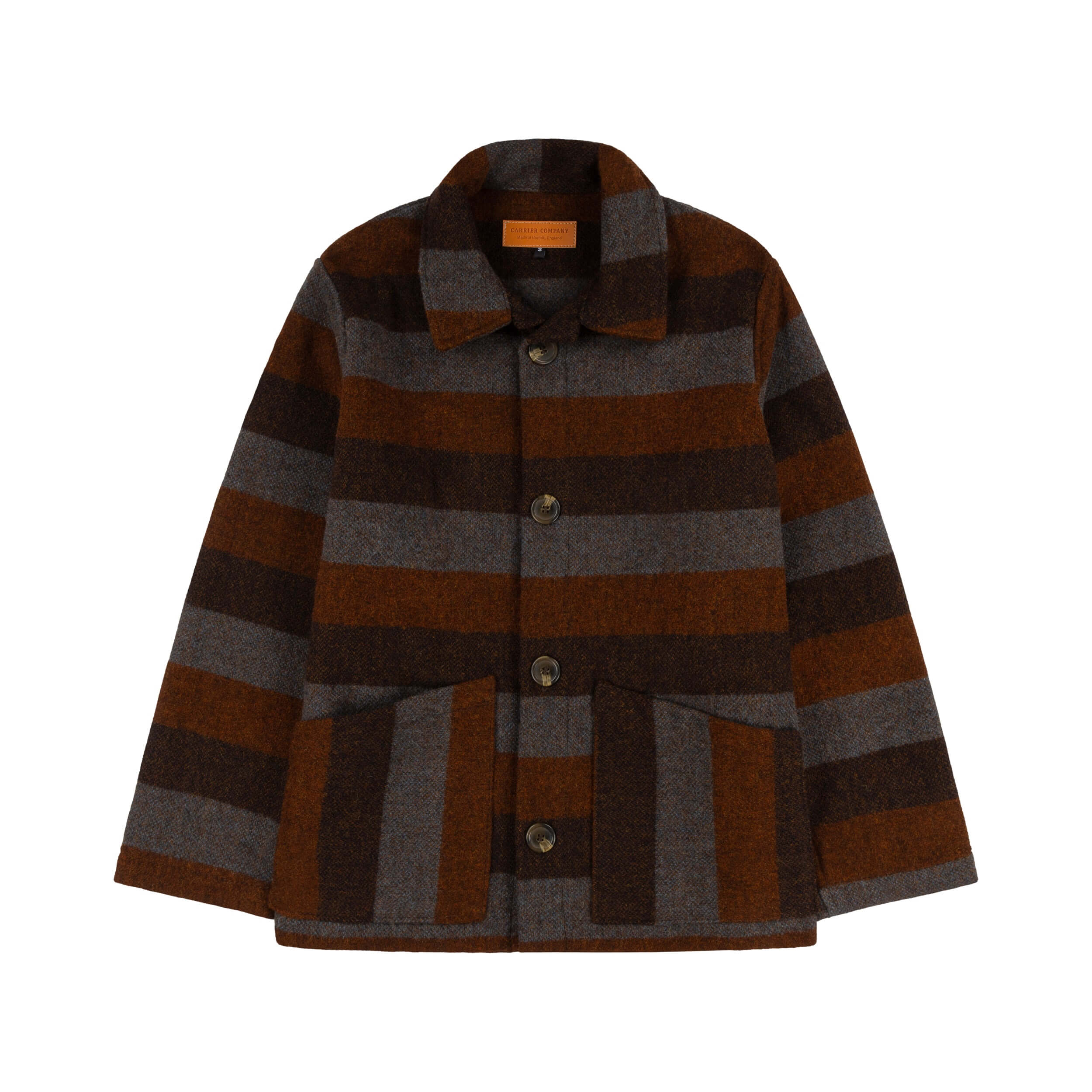 Carrier Company Wool jacket in Conker Stripe