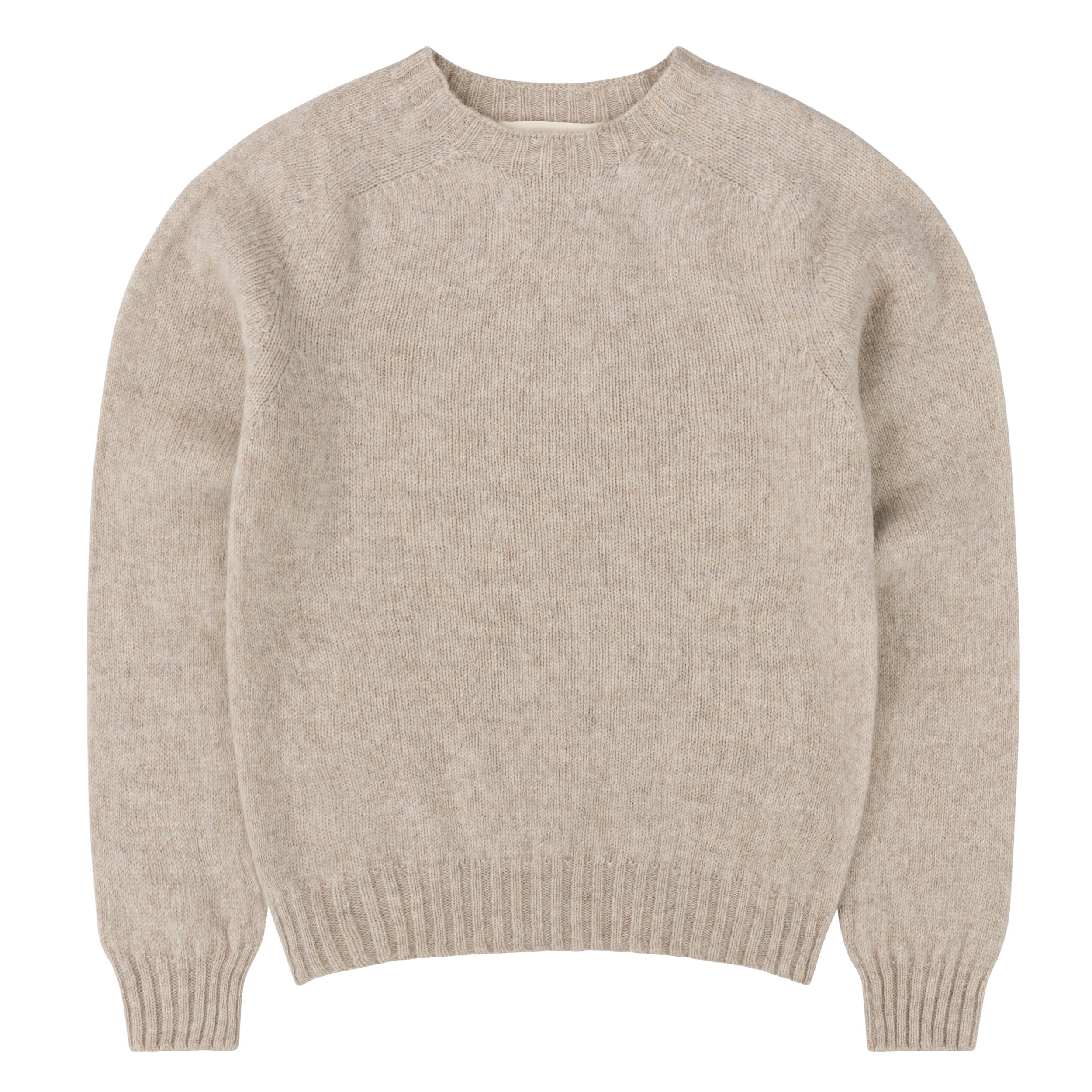 Carrier Company Shetland Lambswool Jumper in Putty