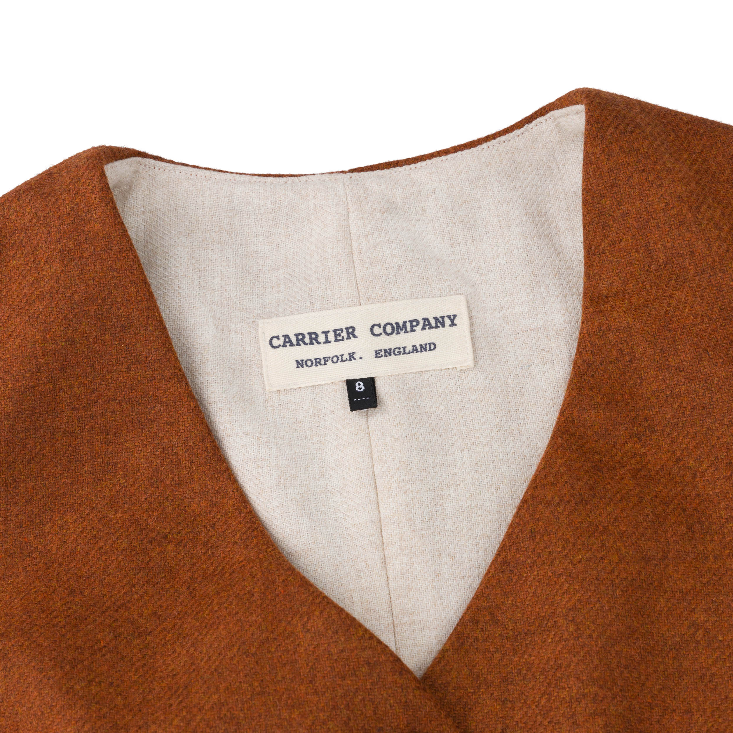 Carrier Company Women's Wool Waistcoat in Ginger