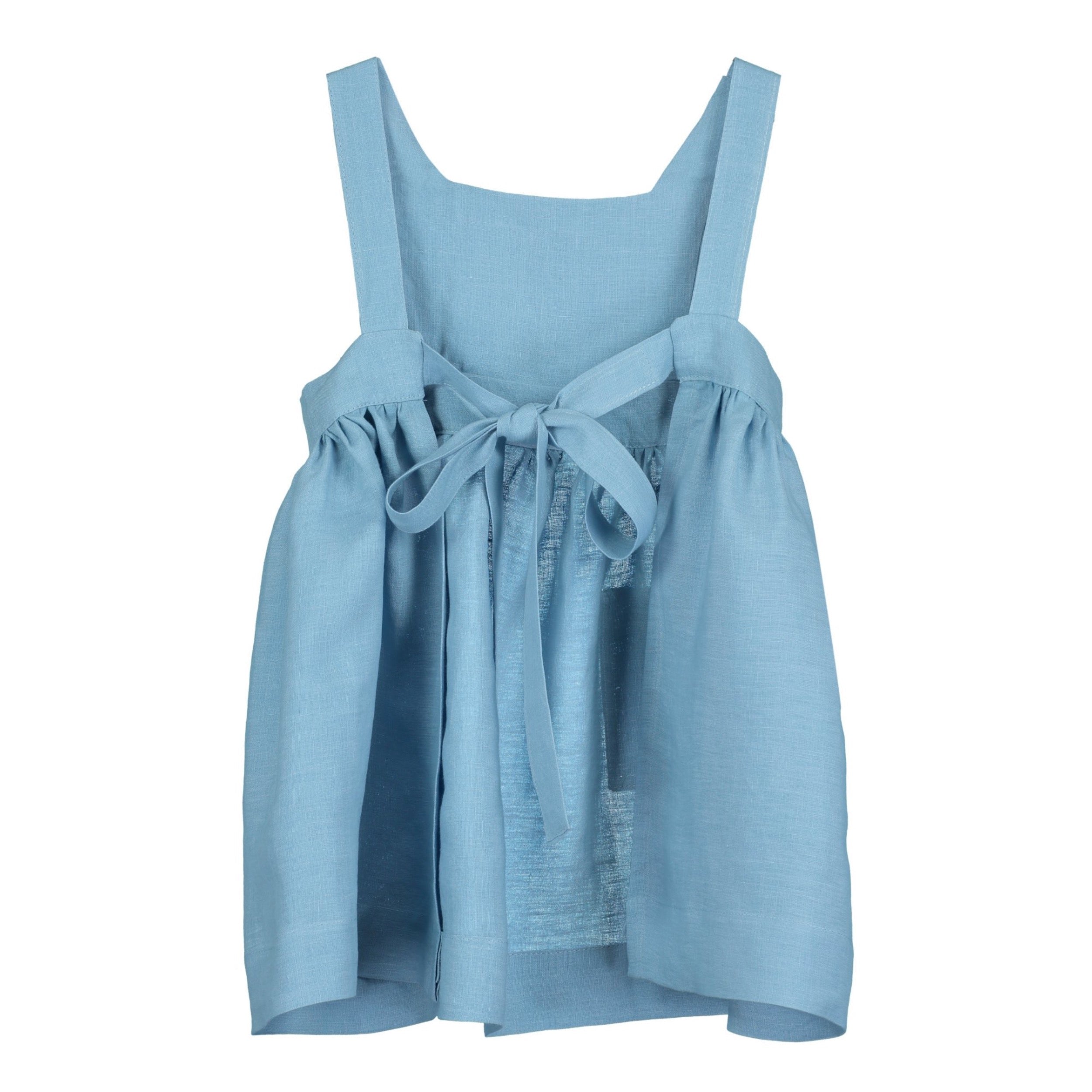 Carrier Company Child's Pinafore in Sky Linen