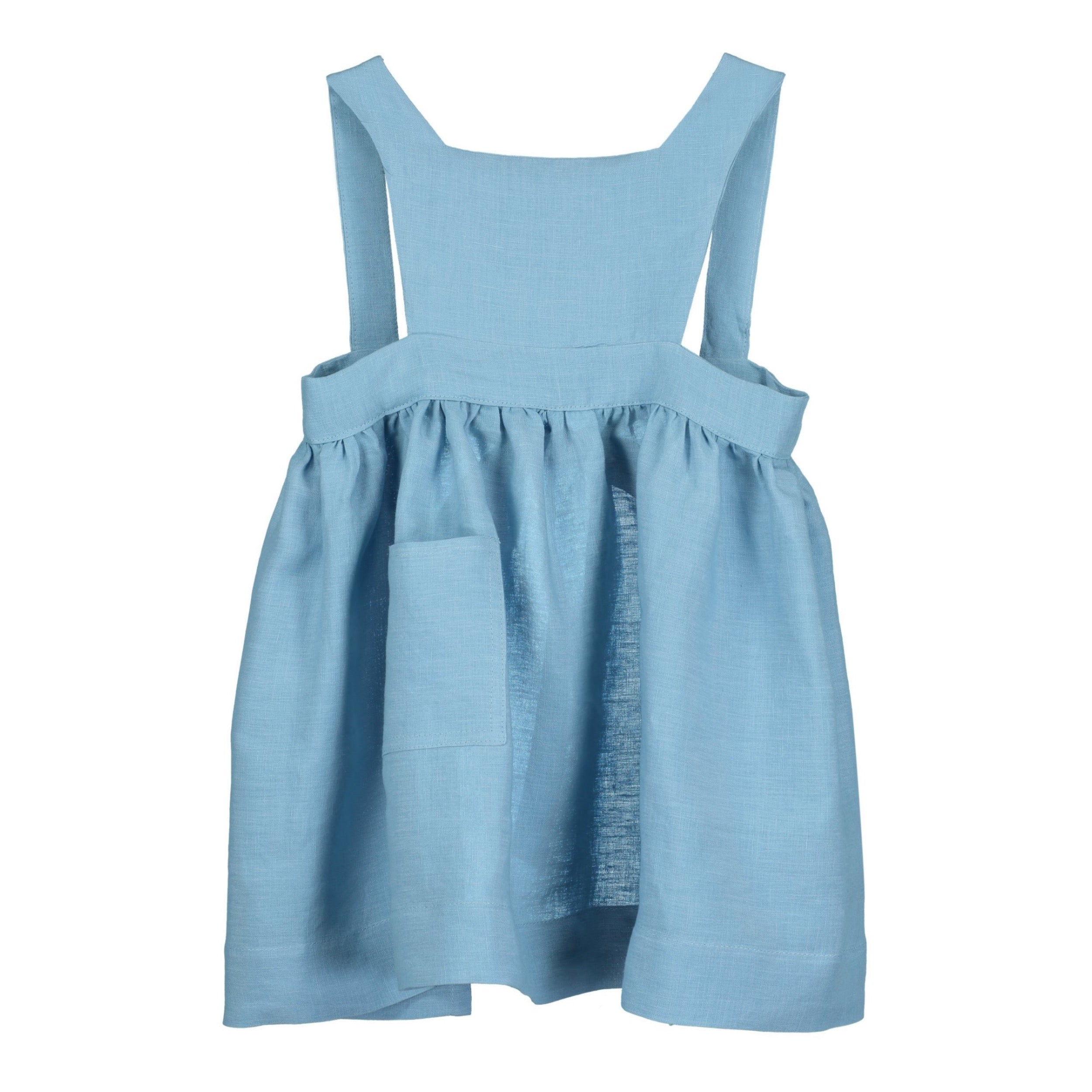 Carrier Company Child's Pinafore in Sky Linen