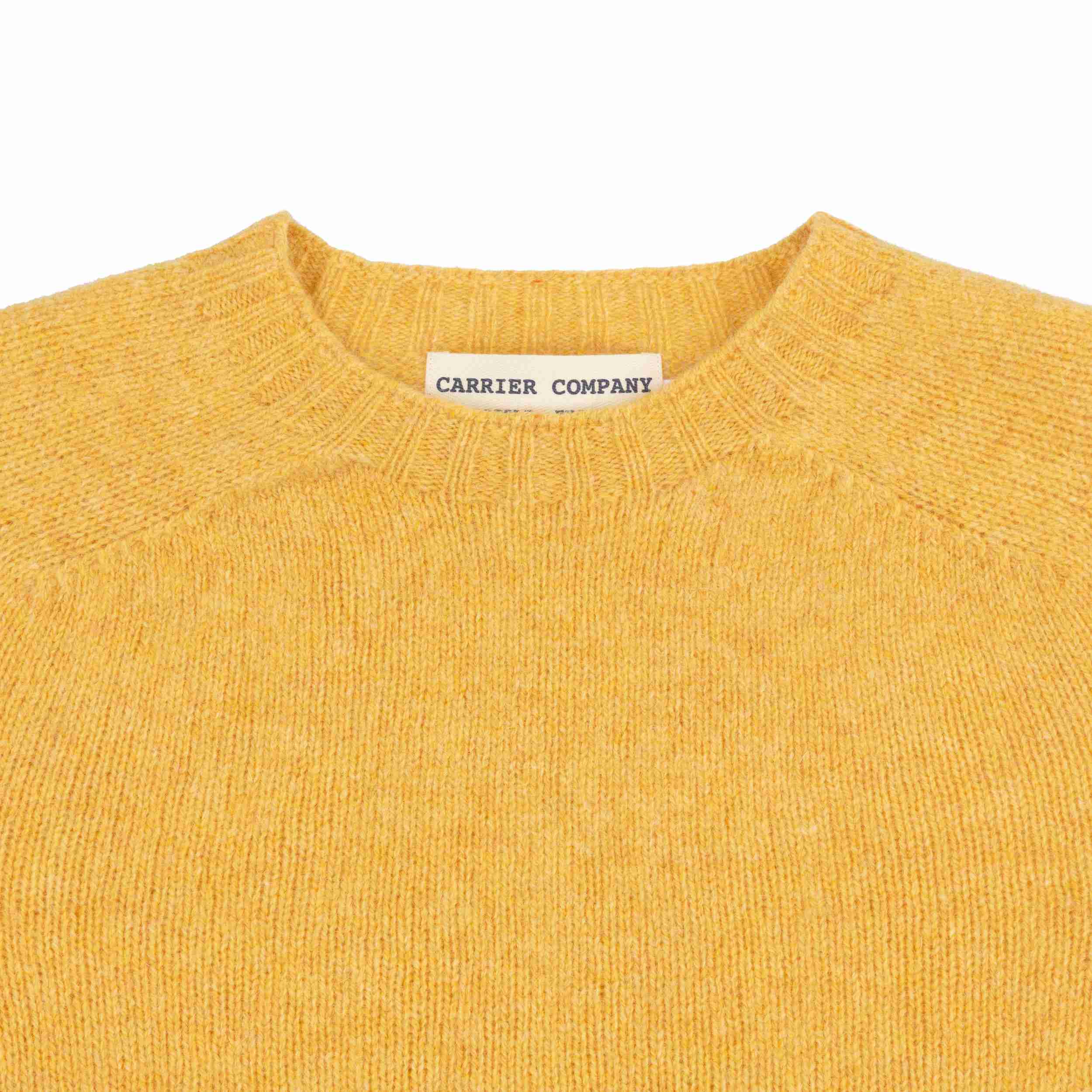 Carrier Company Shetland Lambswool Jumper in Chamomile