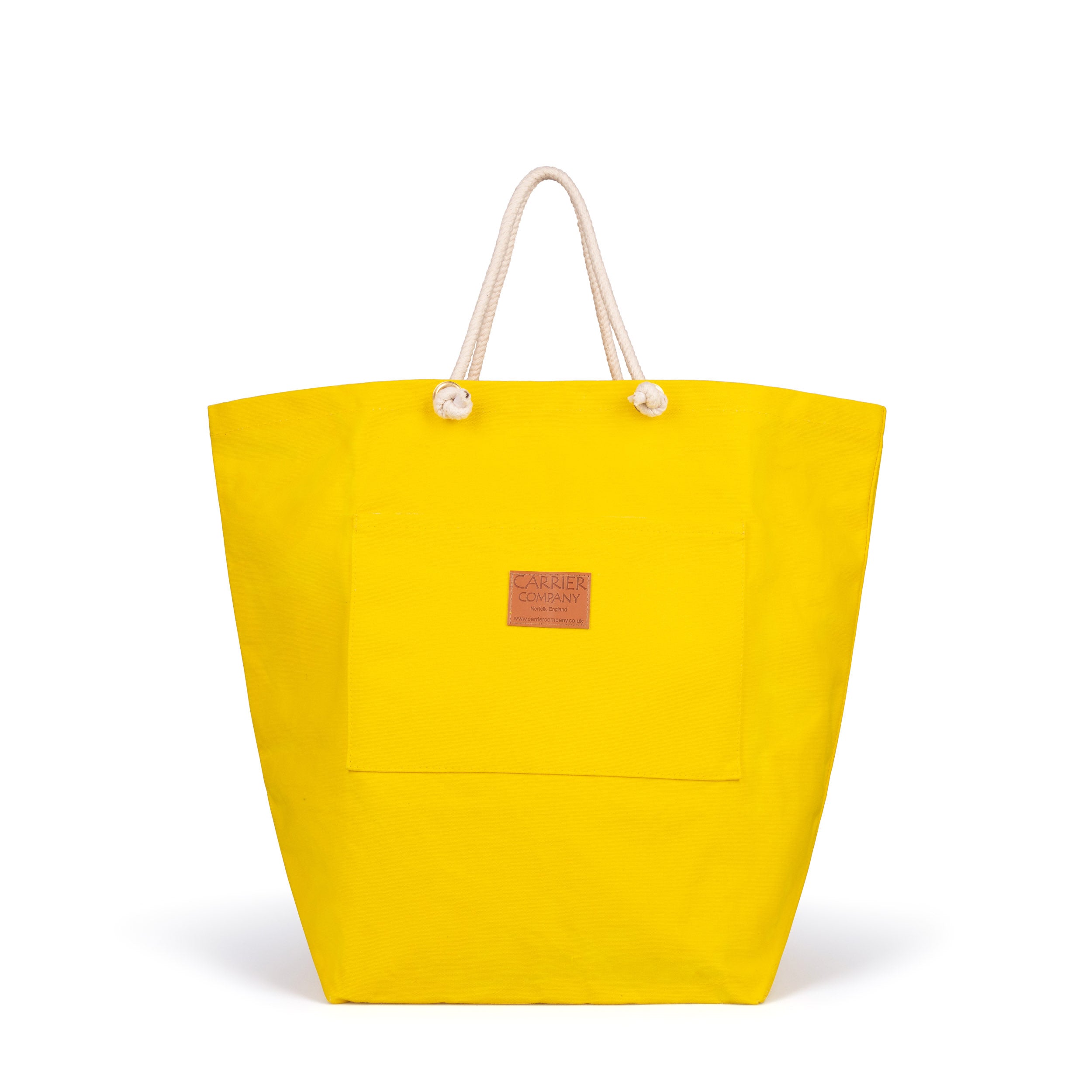 Carrier Company Beach Bag in Yellow Canvas