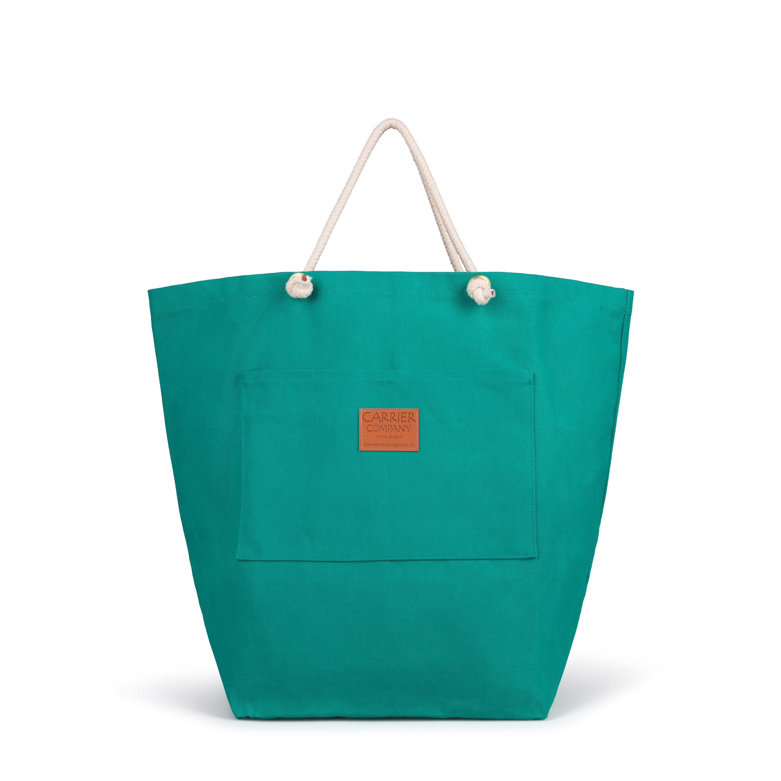 Carrier Company Beach Bag in Jade Canvas