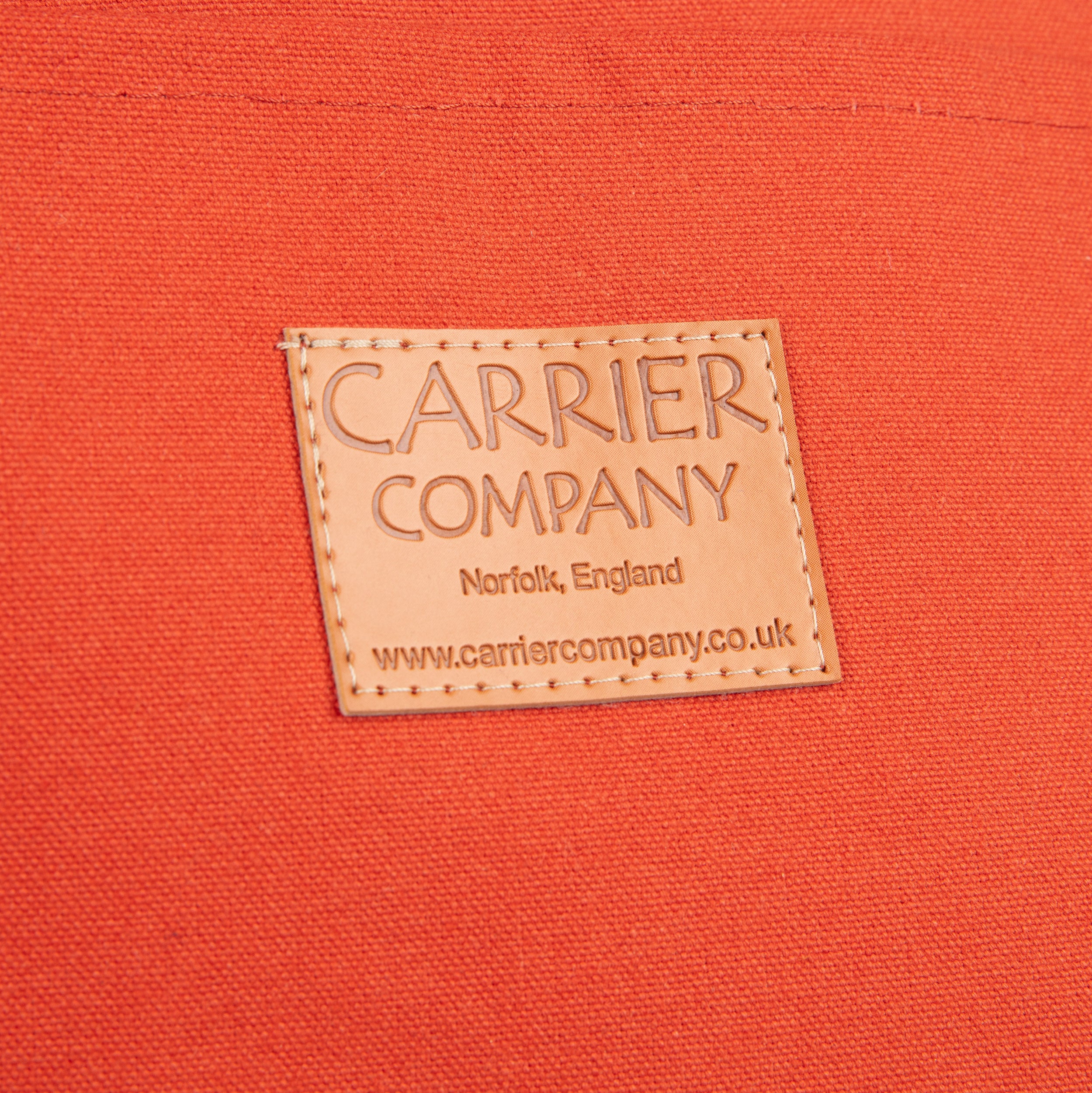 Carrier Company Beach Bag in Orange Canvas