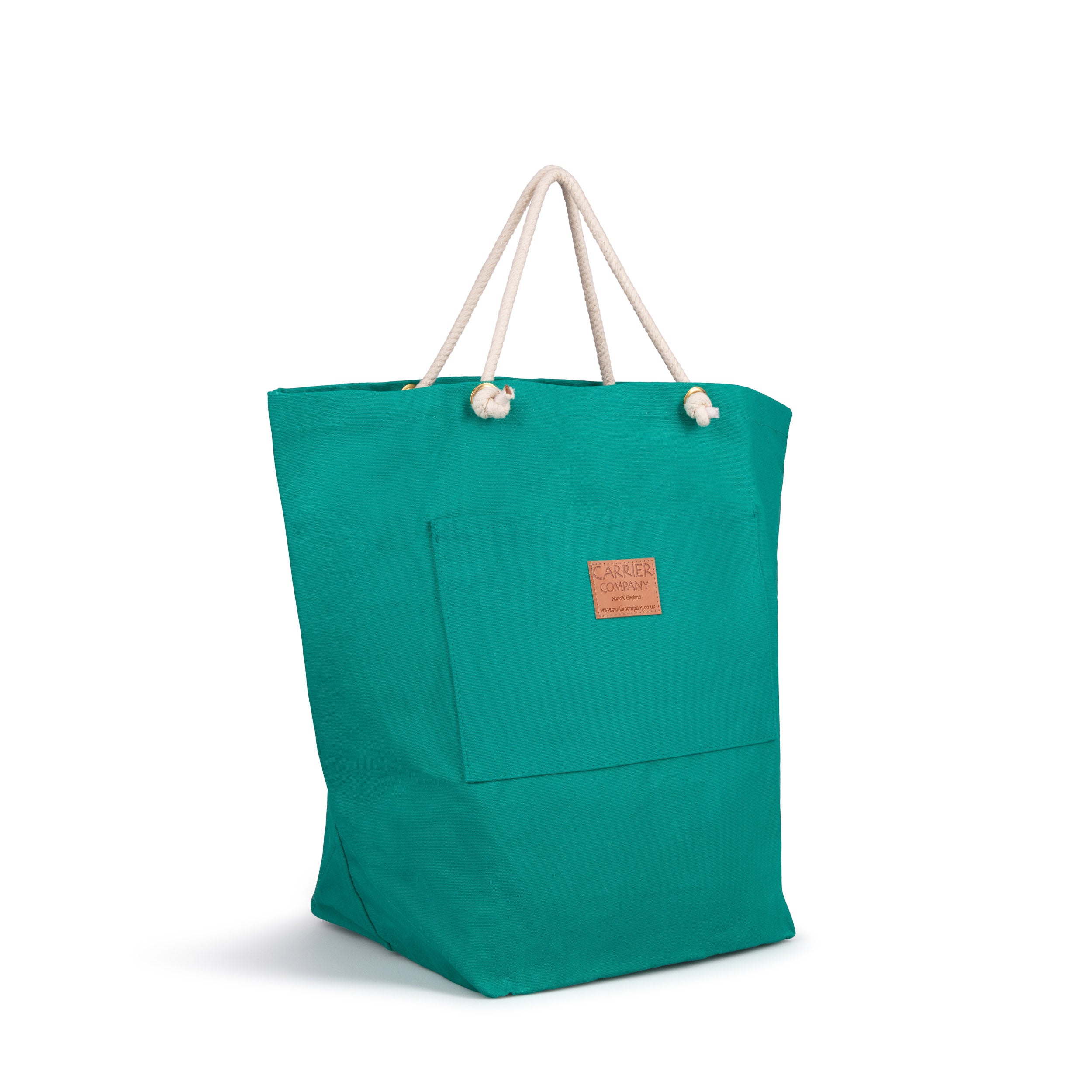 Carrier Company Beach Bag in Jade Canvas