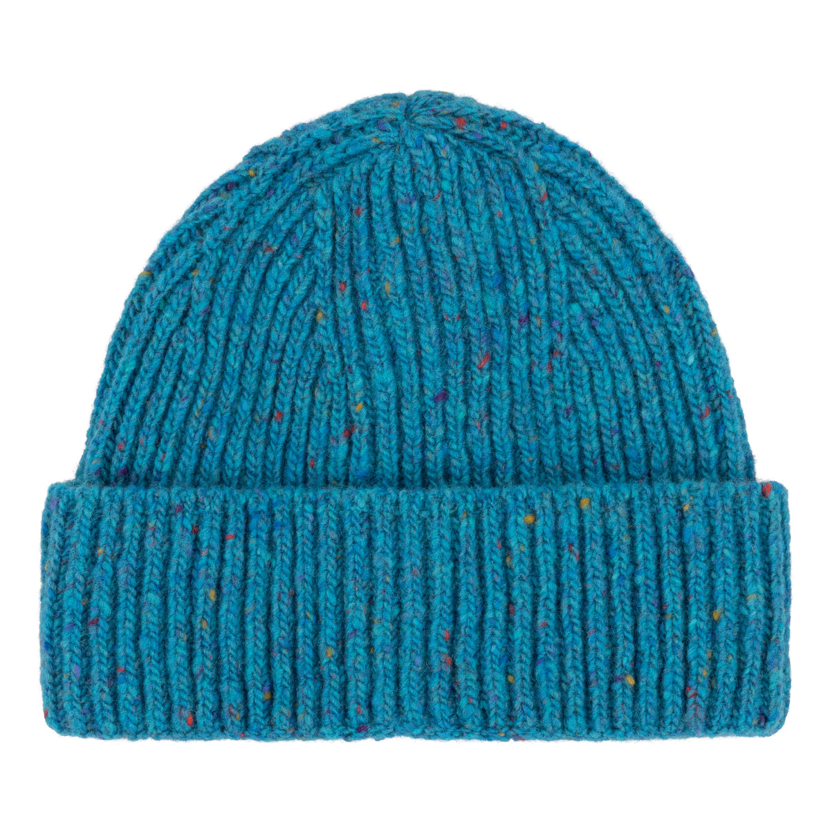 Donegal Design Ivory Blue Wool Hat M/L Irish Vintage Flat Cap Donegal Wool Tweed Hat Made in  main image 3