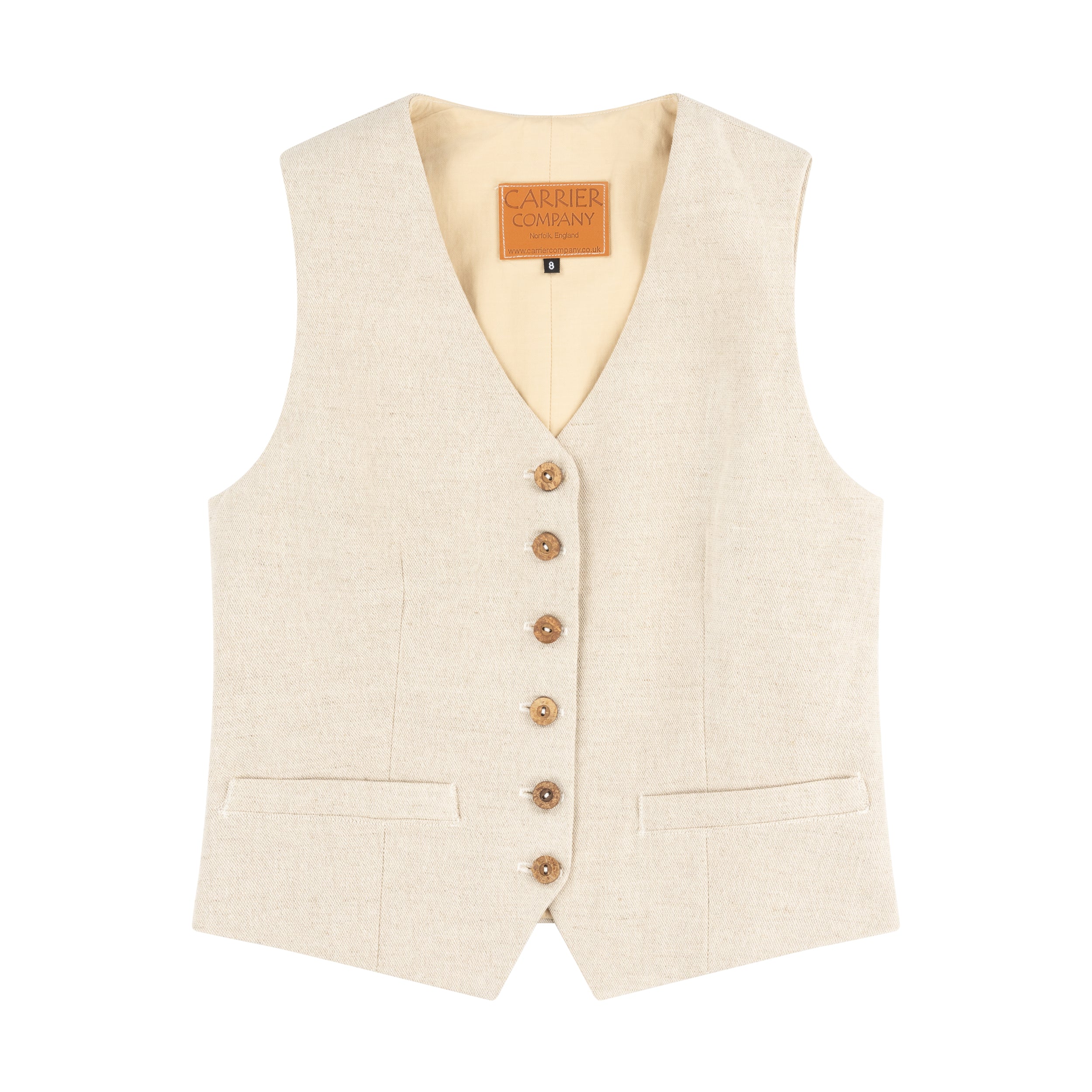 Women's Lightweight Waistcoat in Ecru