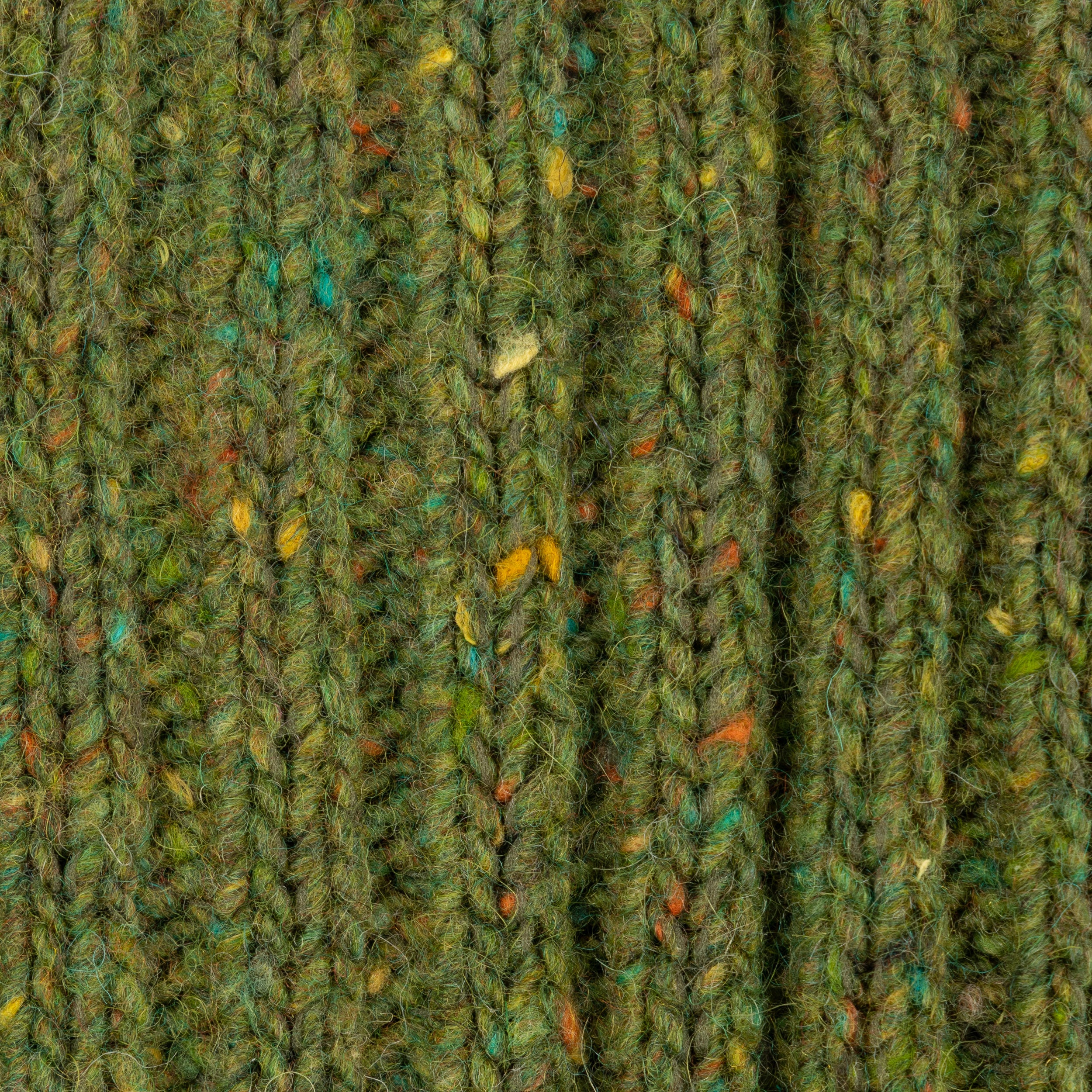 Carrier Company Aran Wool Sock in Moss Fleck