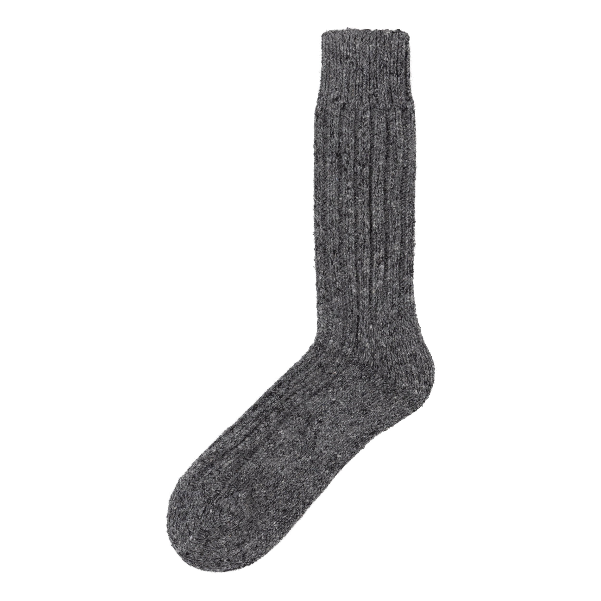 Carrier Company Aran Wool Sock in Grey