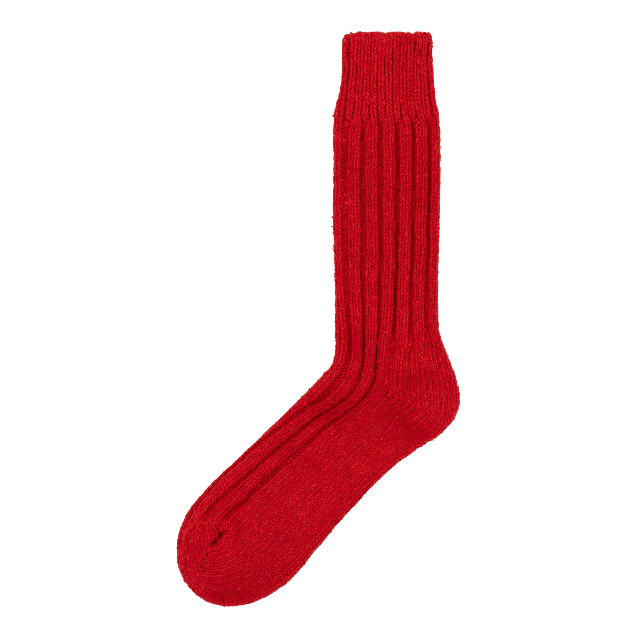 Carrier Company Aran Wool Sock in Red