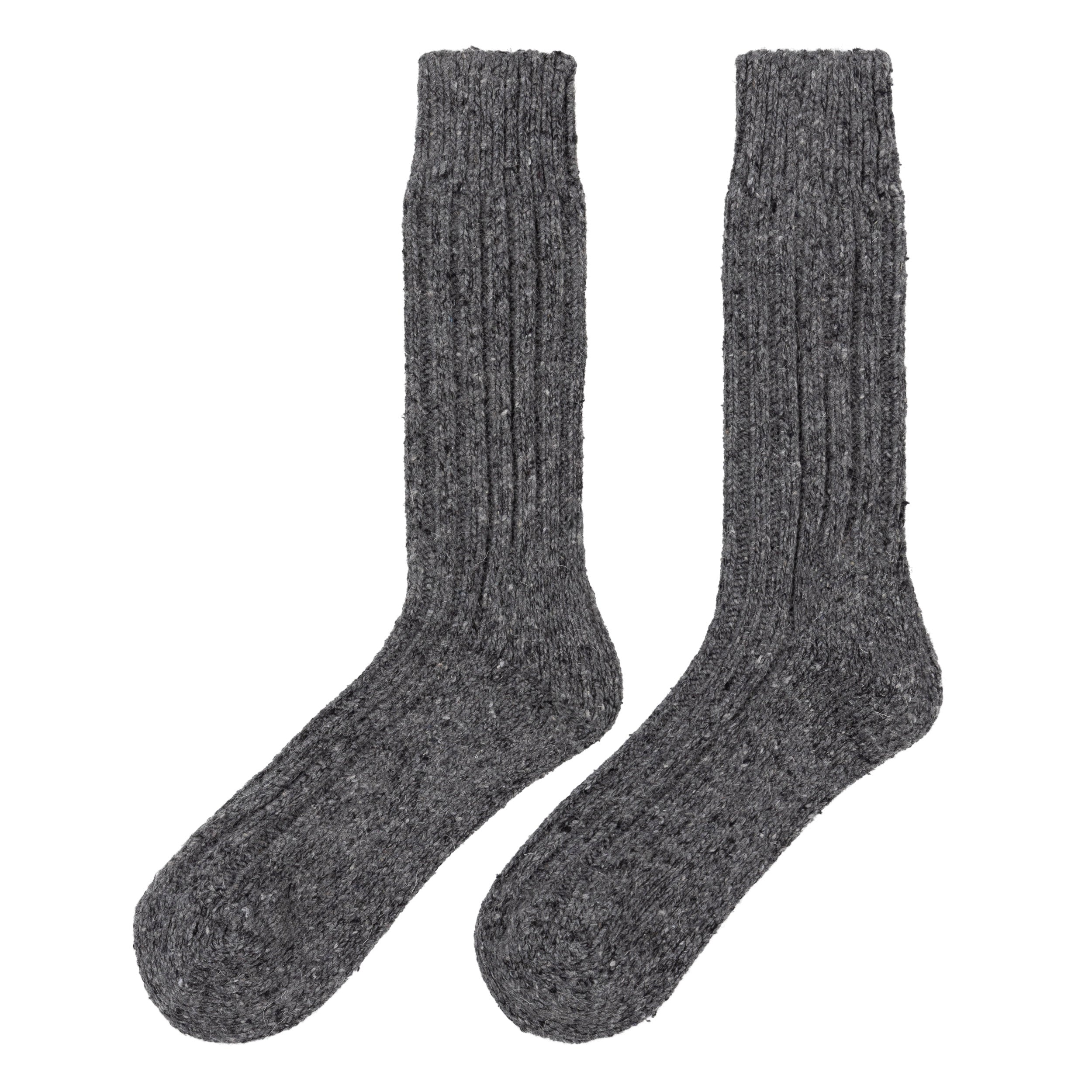 Carrier Company Aran Wool Sock in Grey