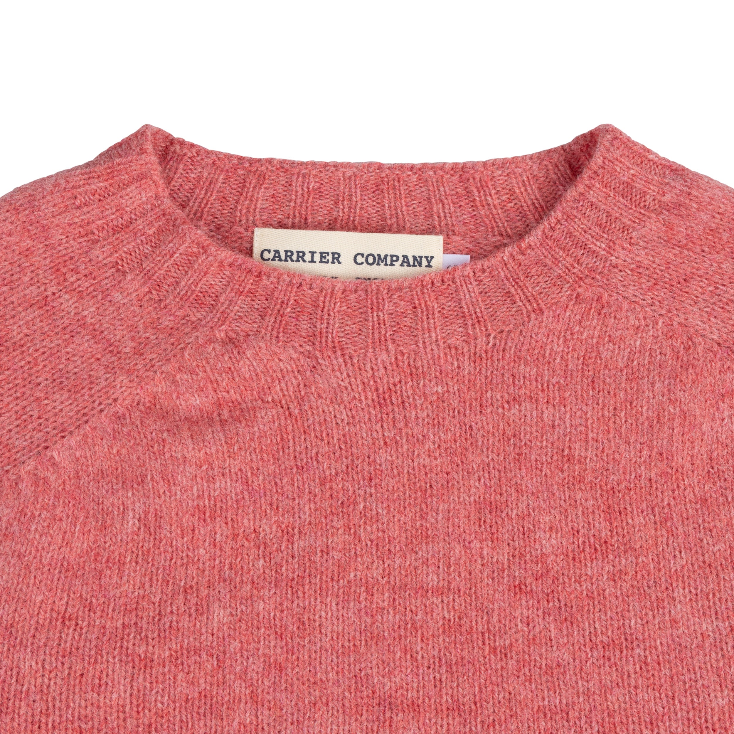 Carrier Company Shetland Lambswool Jumper in Salmon