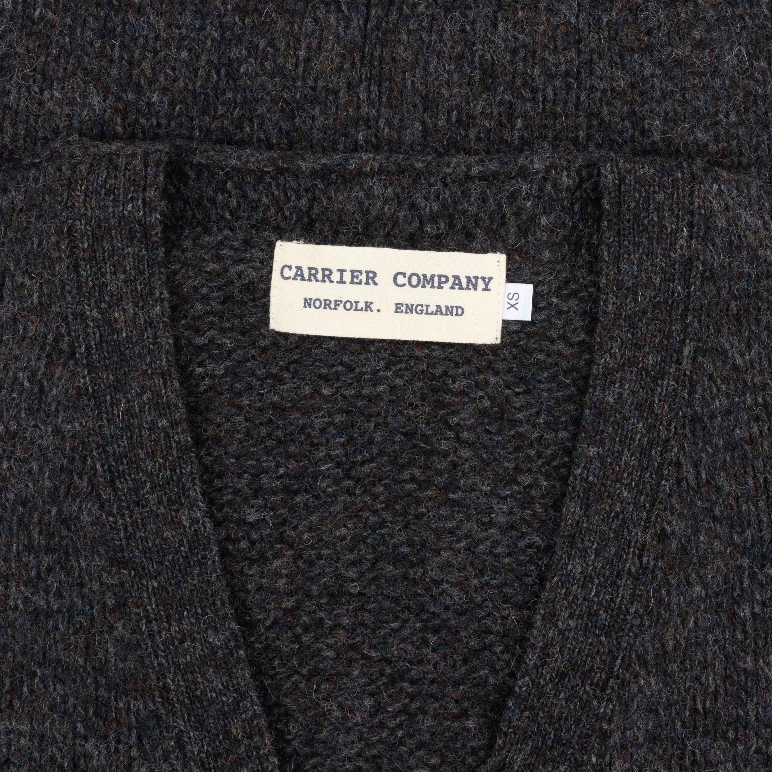 Carrier Company Shetland Wool Waistcoat in Charcoal