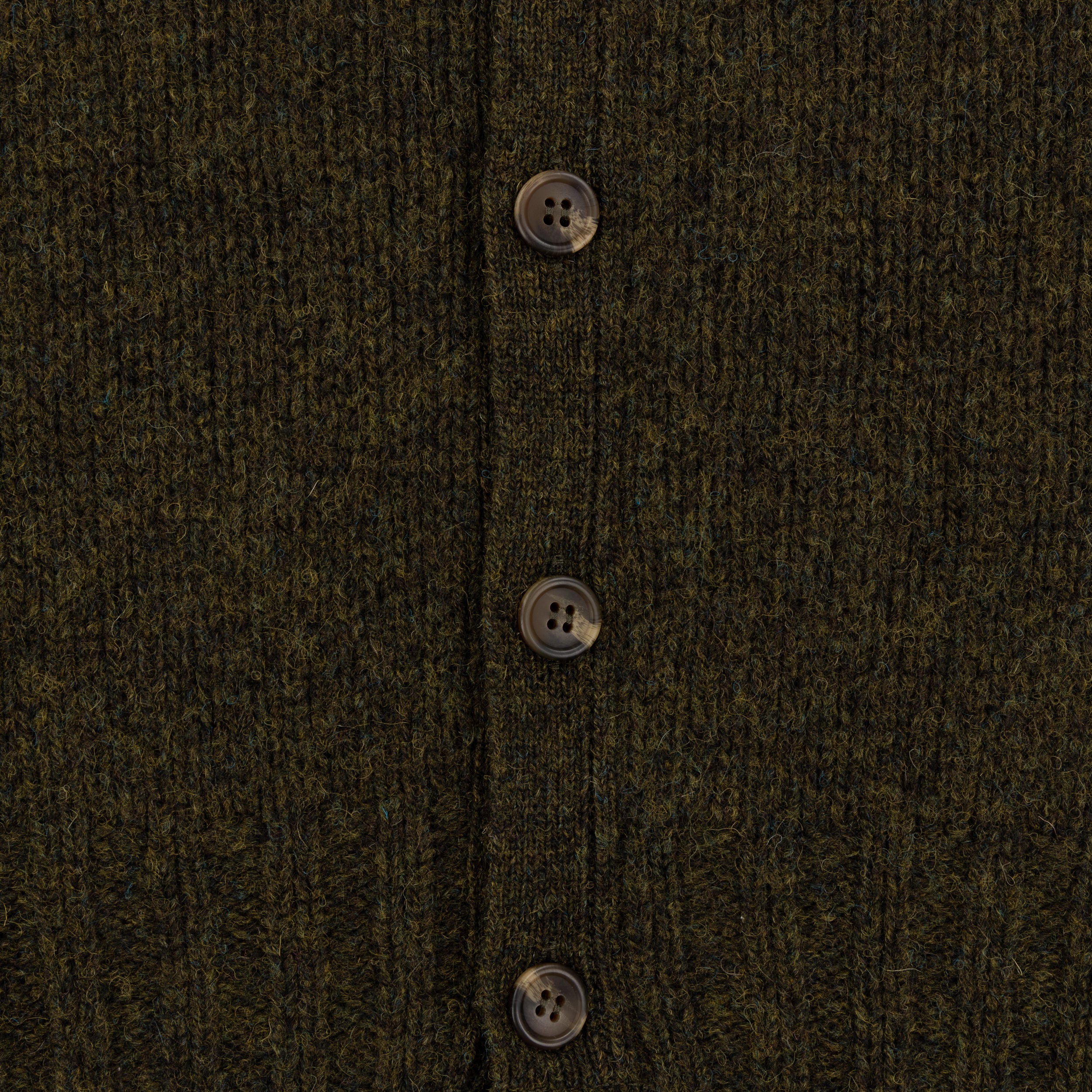 Carrier Company Shetland Wool Waistcoat in Green