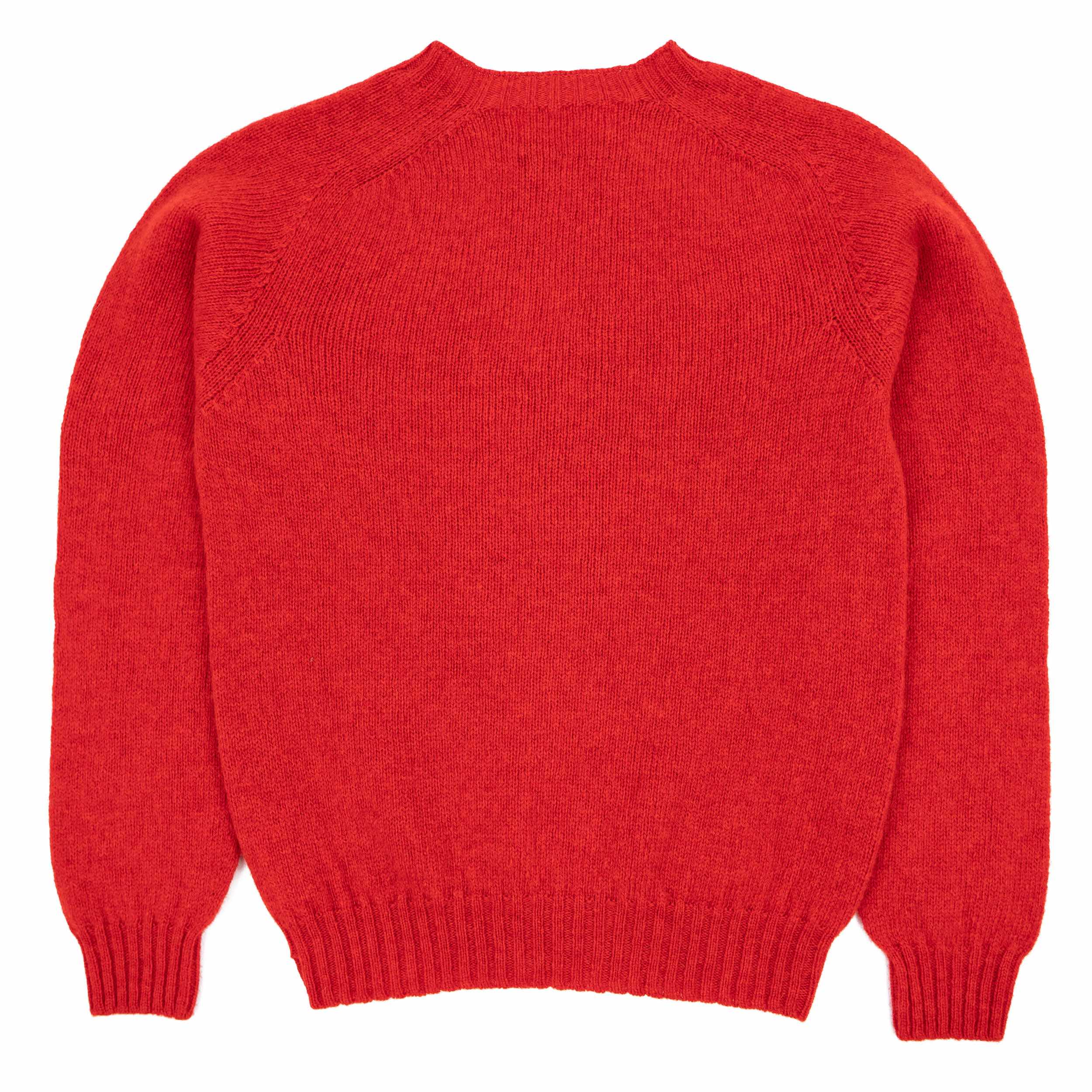Carrier Company Shetland Lambswool Jumper in Scarlett
