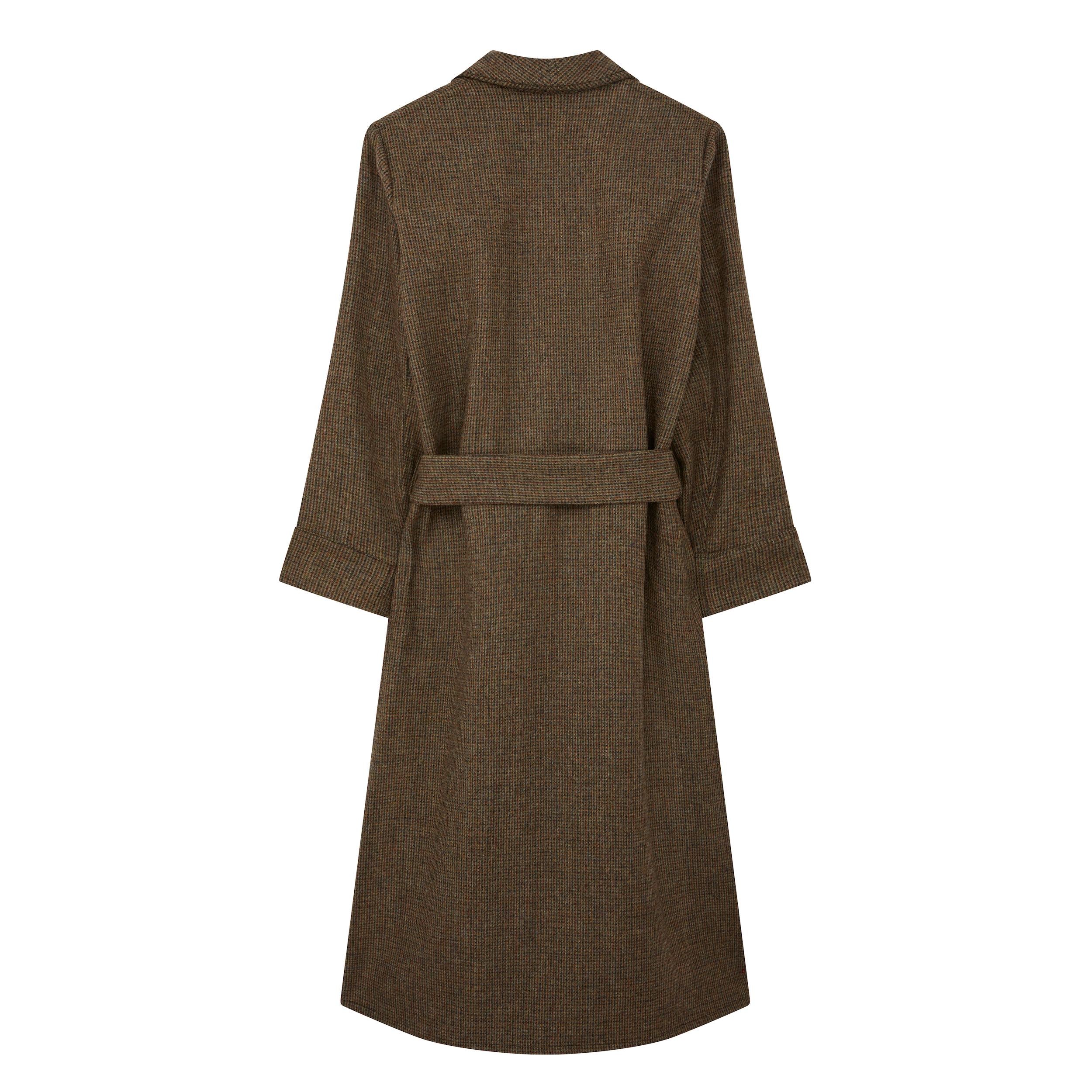 Carrier Company Wool Dressing Gown in Green Check